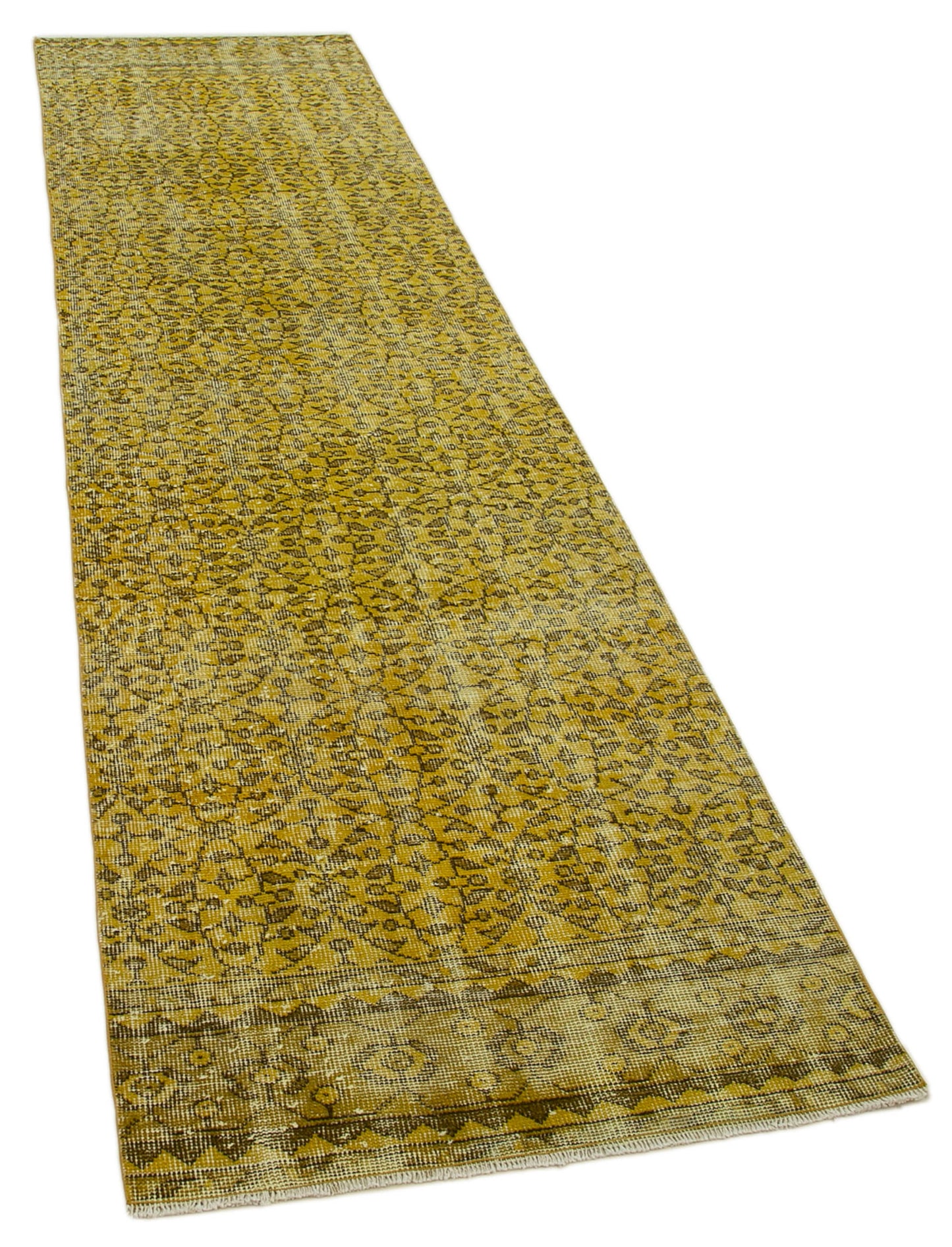 3x10 Yellow Overdyed Runner Rug - 37164