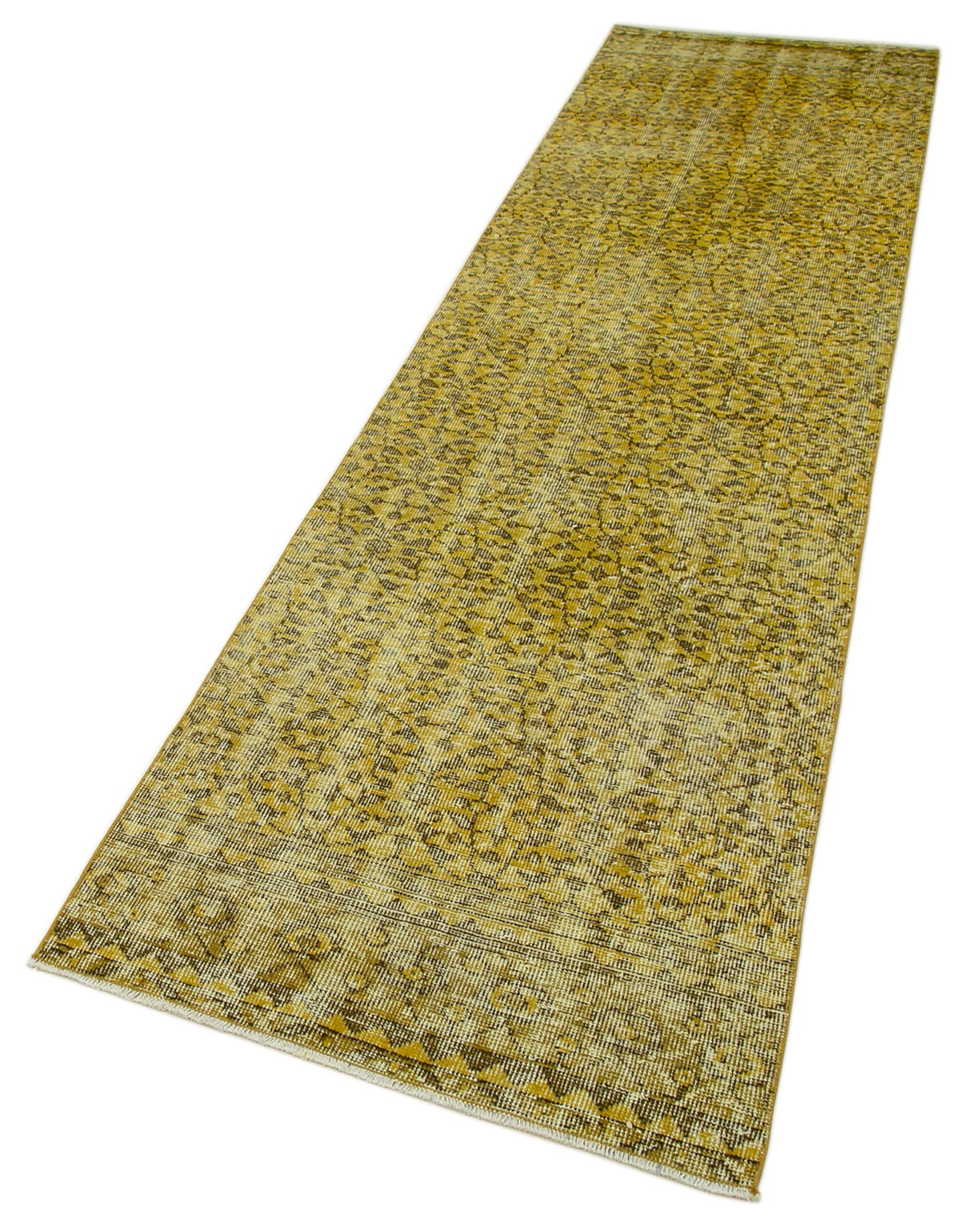 3x10 Yellow Overdyed Runner Rug - 37164