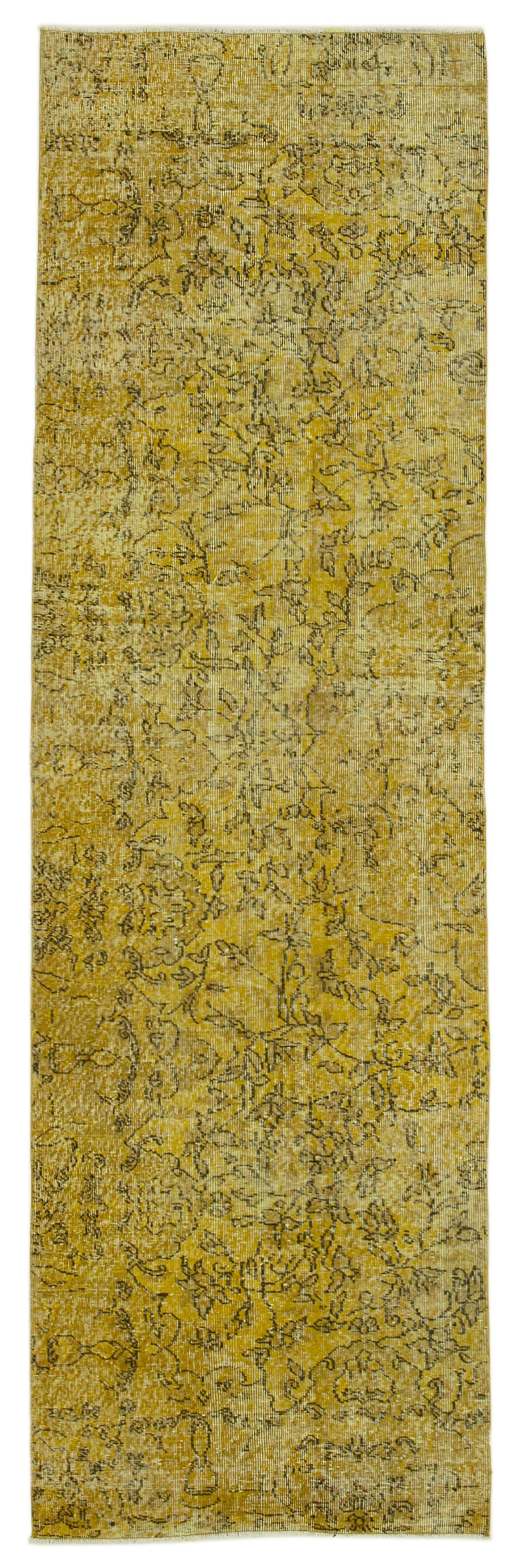 3x10 Yellow Overdyed Runner Rug - 37169