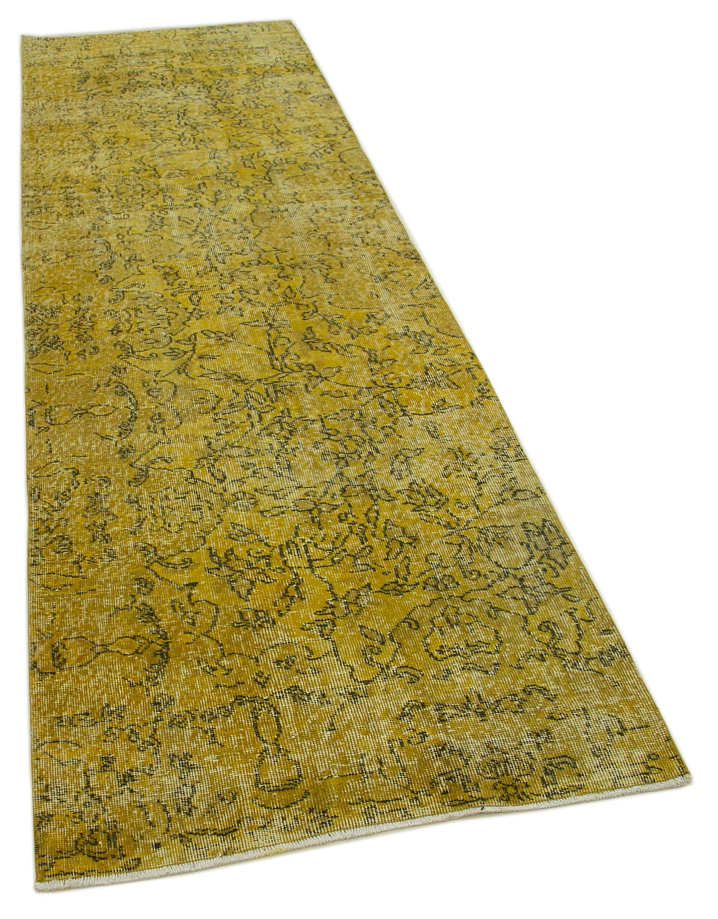 3x10 Yellow Overdyed Runner Rug - 37169