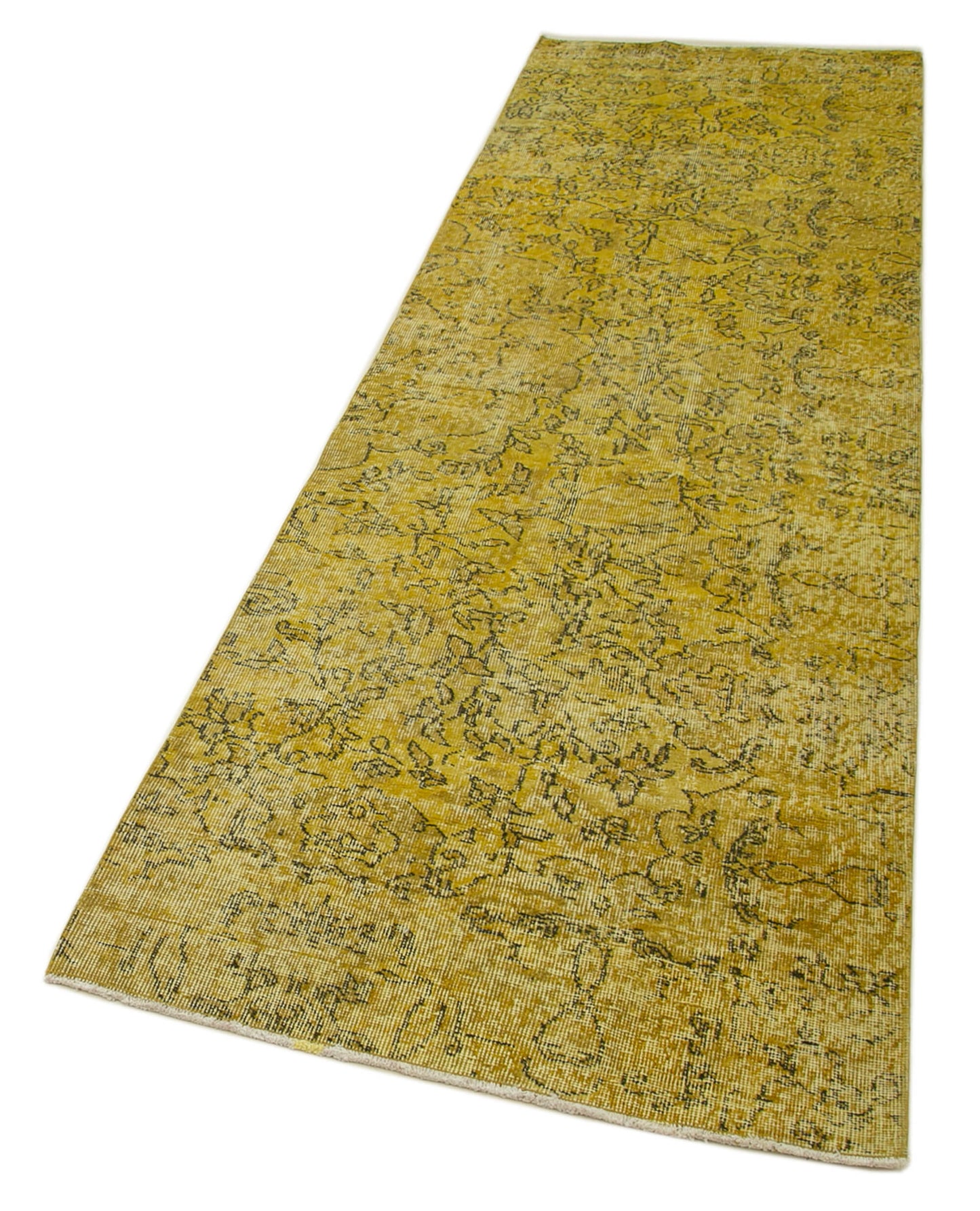 3x10 Yellow Overdyed Runner Rug - 37169