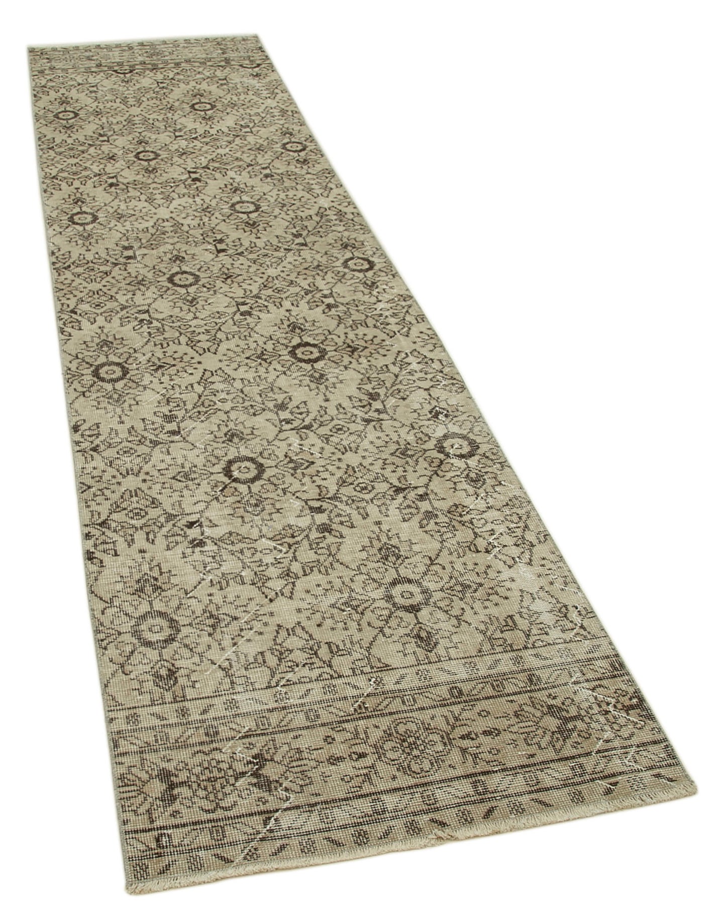 3x10 Beige Overdyed Runner Rug - 37171