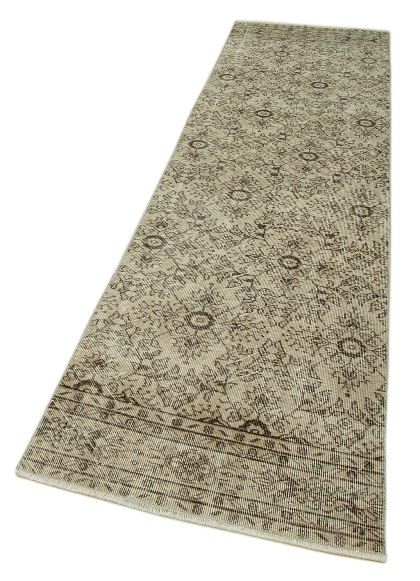 3x10 Beige Overdyed Runner Rug - 37171