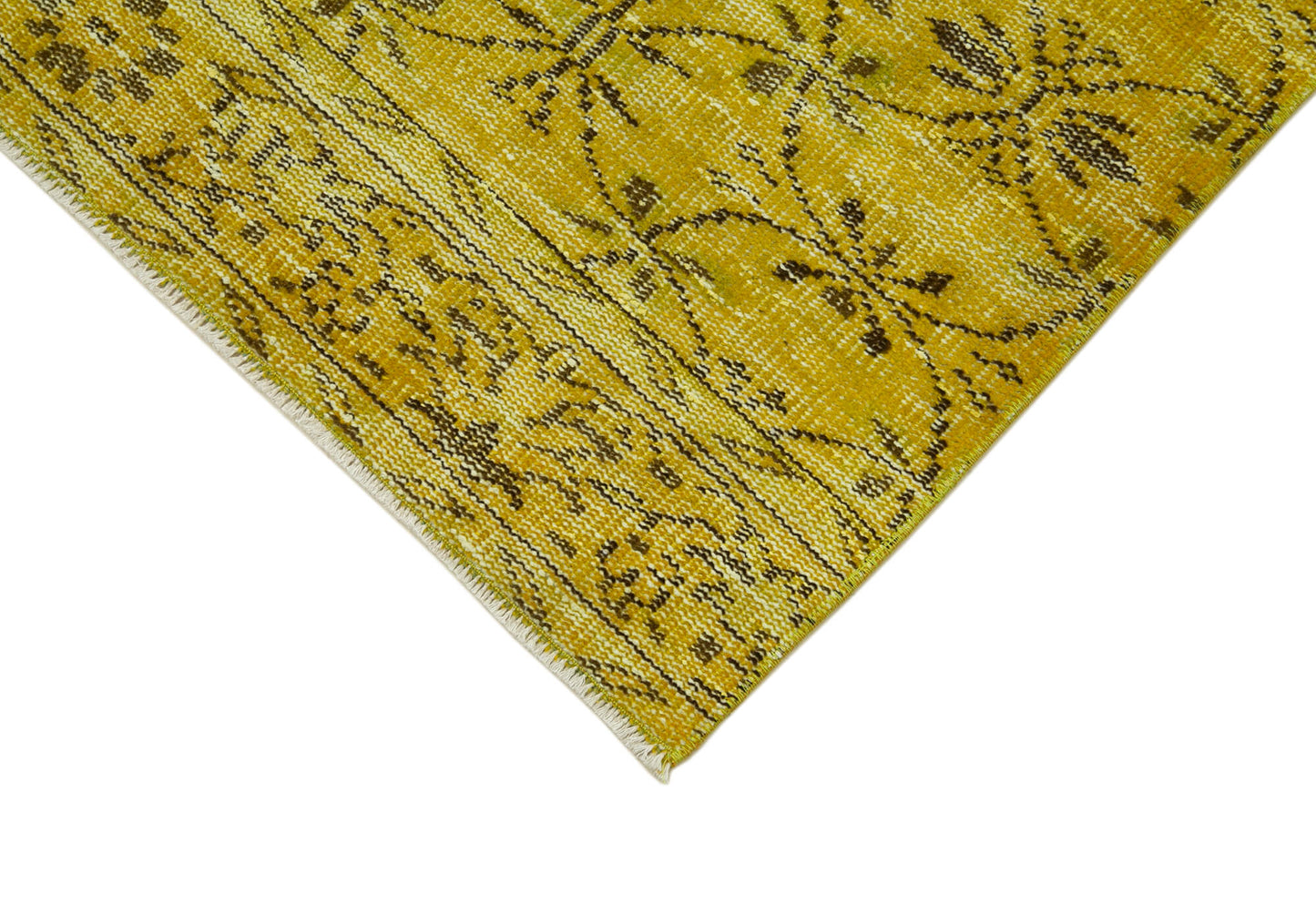 3x9 Yellow Overdyed Runner Rug - 37175