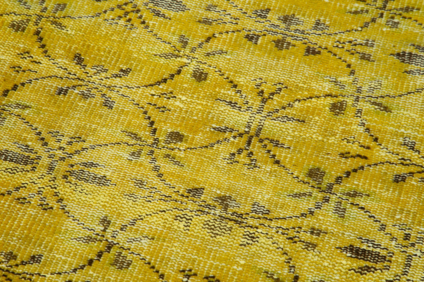 3x9 Yellow Overdyed Runner Rug - 37175