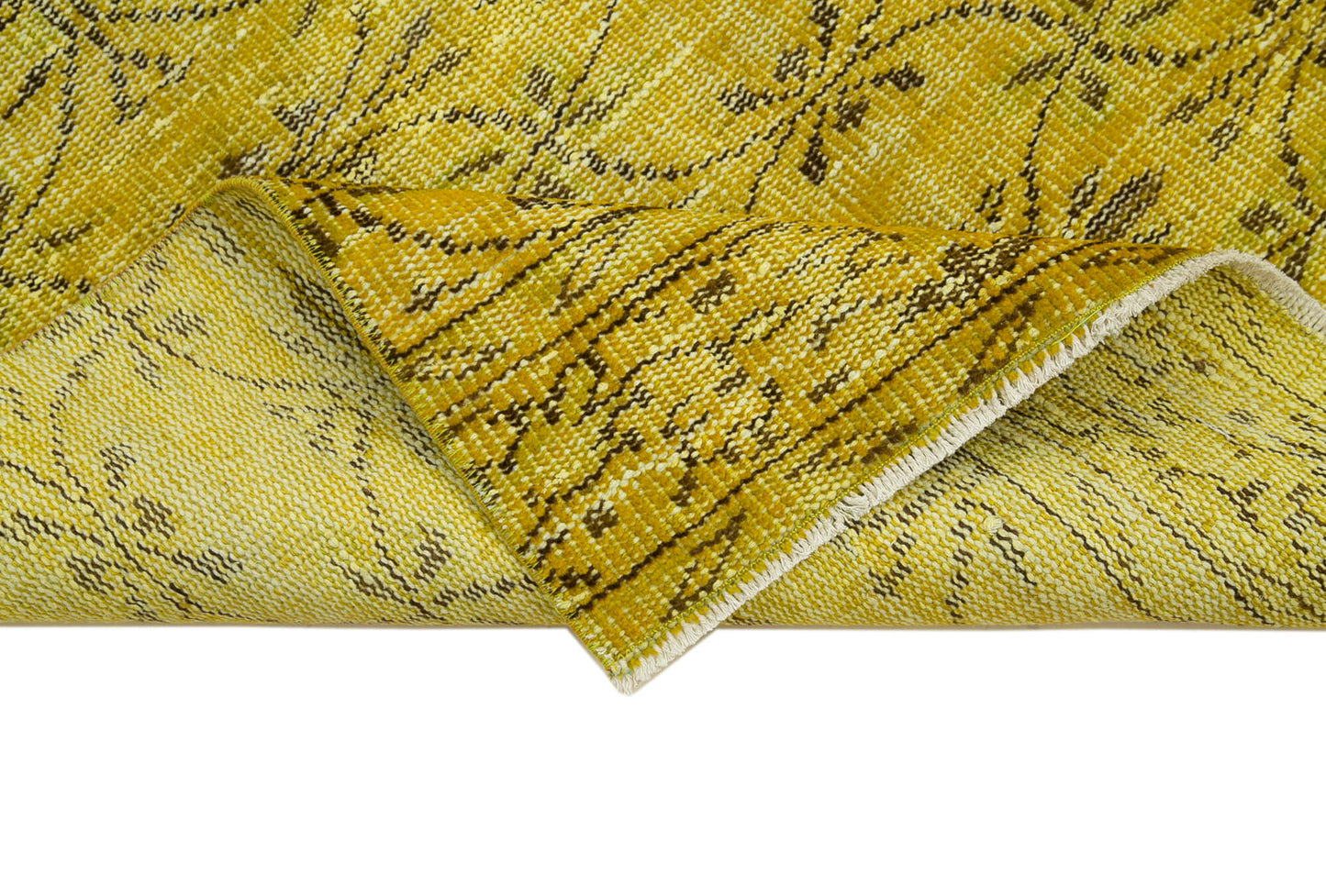 3x9 Yellow Overdyed Runner Rug - 37175