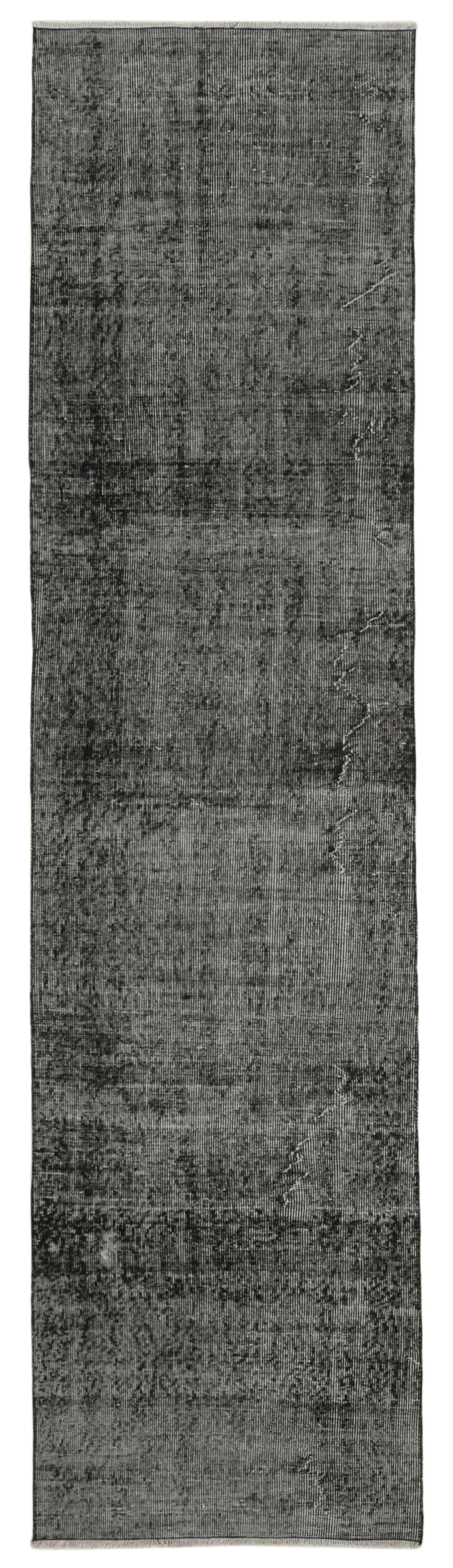 3x10 Black Overdyed Runner Rug - 37190