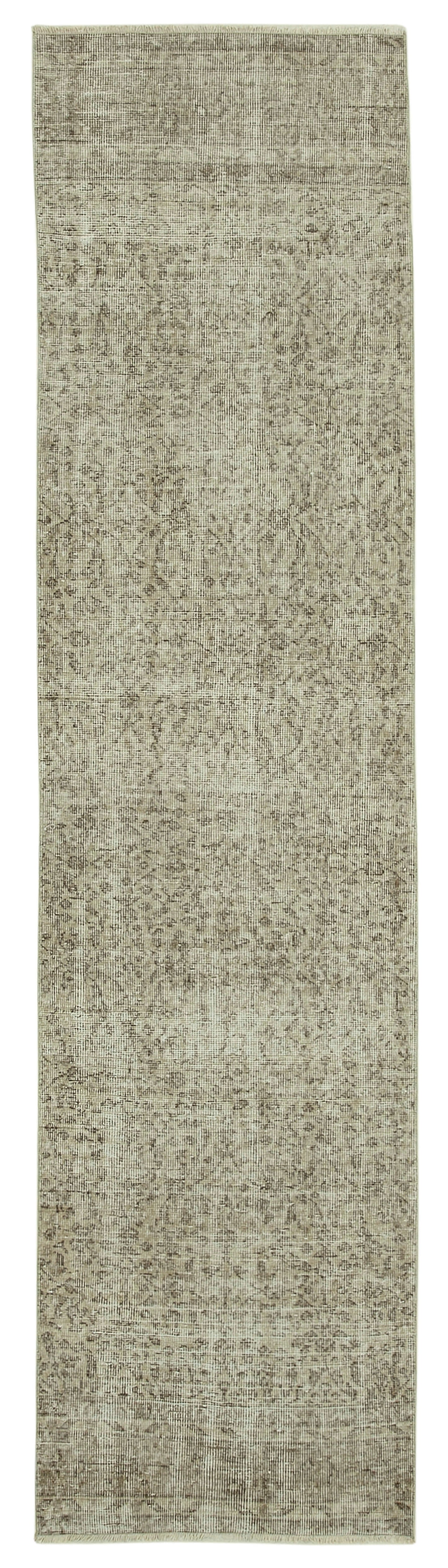 3x10 Beige Overdyed Runner Rug - 37201