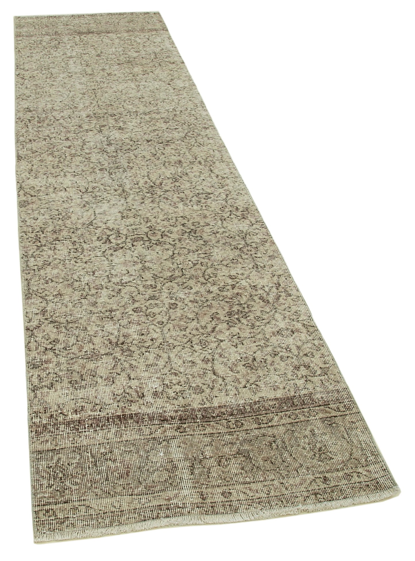 3x10 Beige Overdyed Runner Rug - 37204