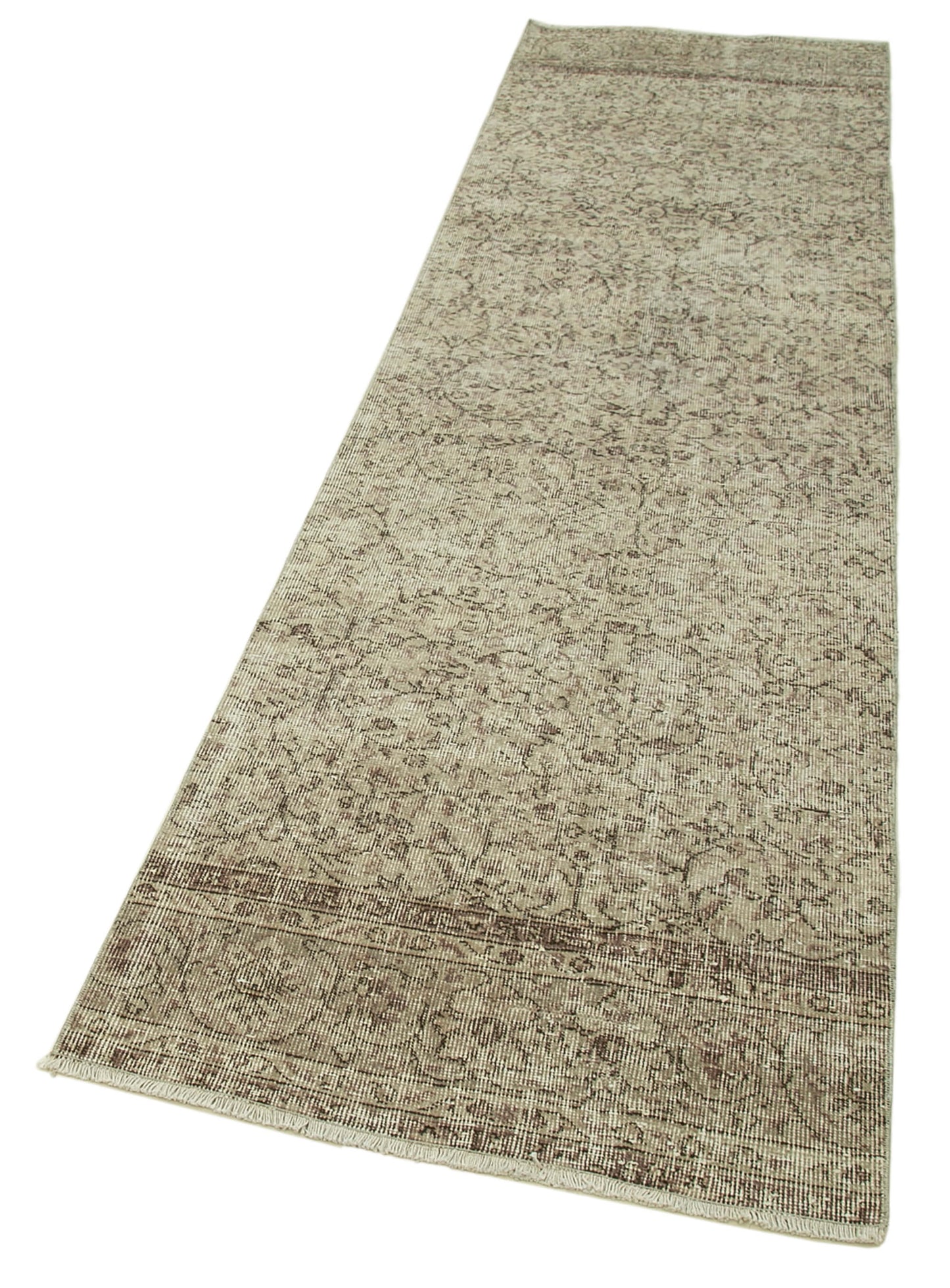 3x10 Beige Overdyed Runner Rug - 37204