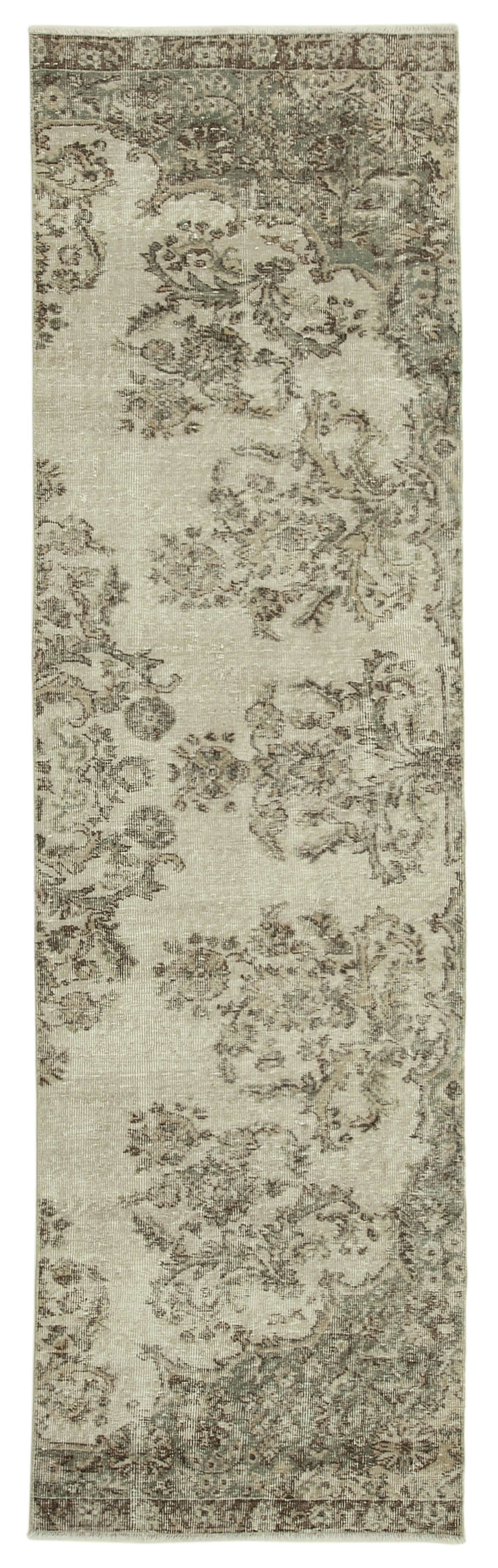 3x10 Beige Overdyed Runner Rug - 37208