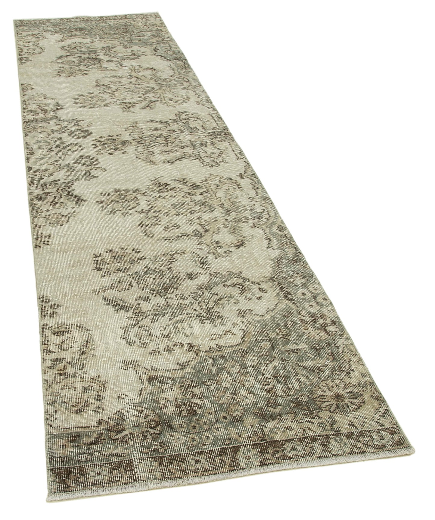 3x10 Beige Overdyed Runner Rug - 37208