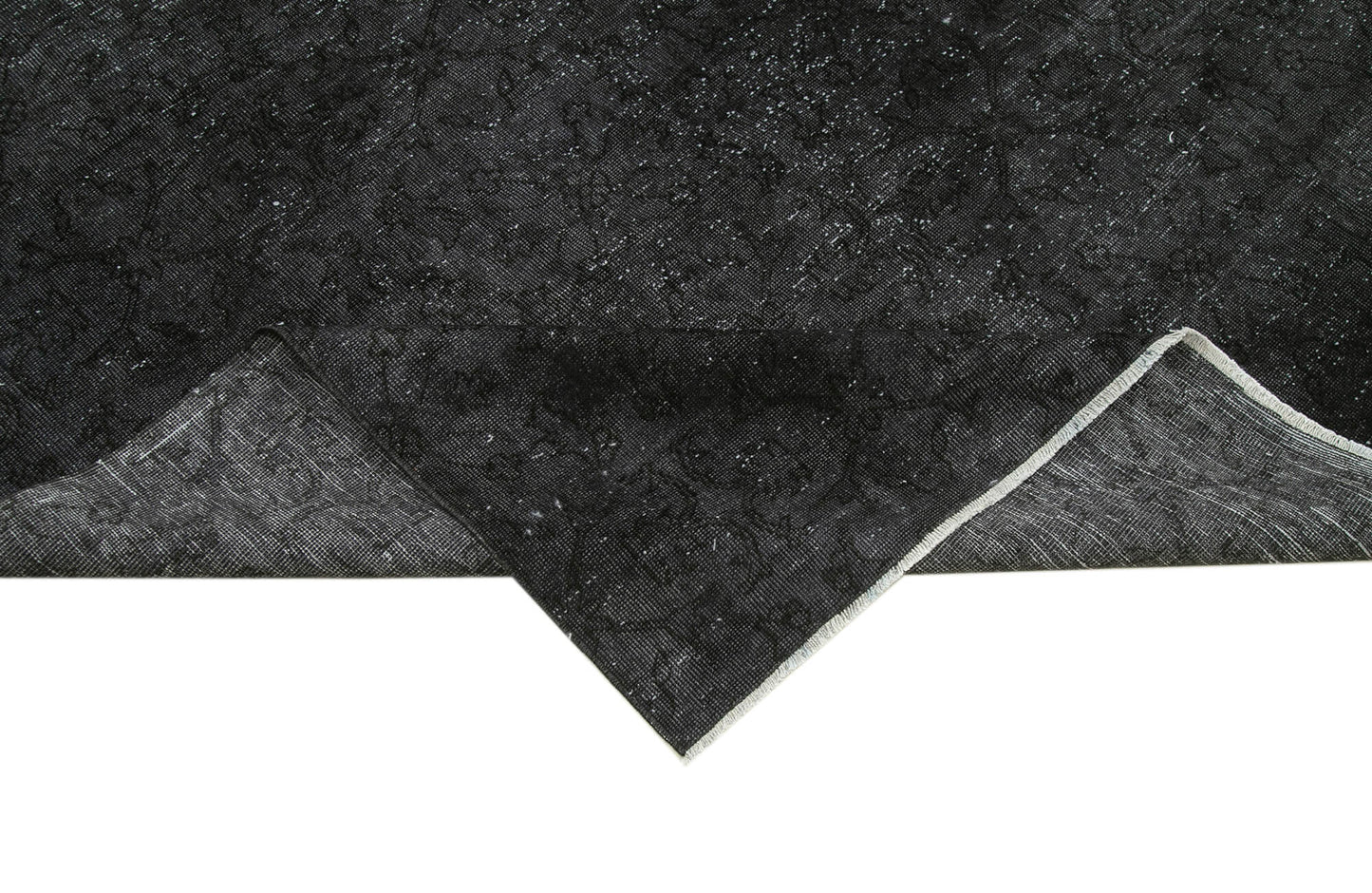 9x13 Black Overdyed Large Area Rug - 37213