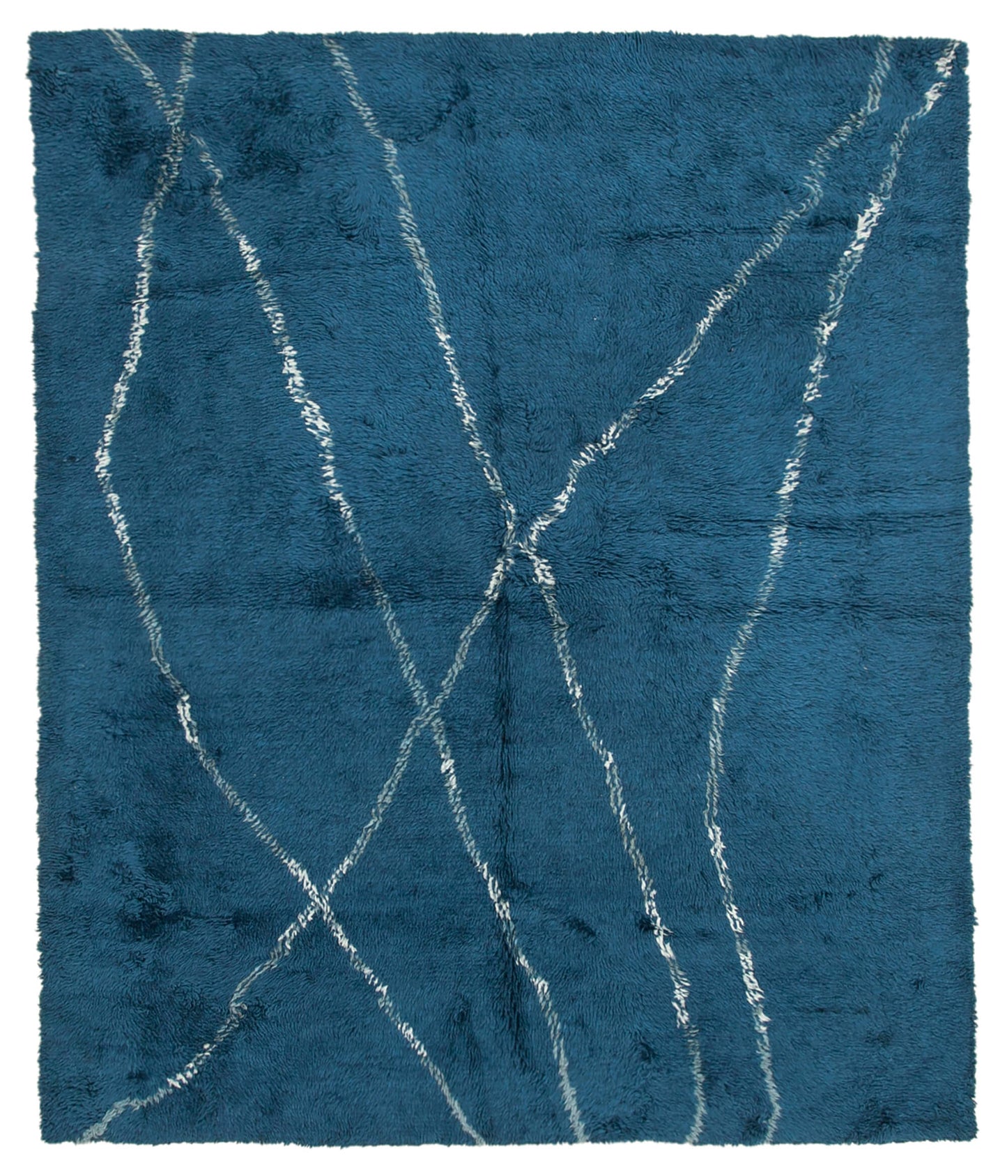 8x10 Blue Moroccan Rug - 37272