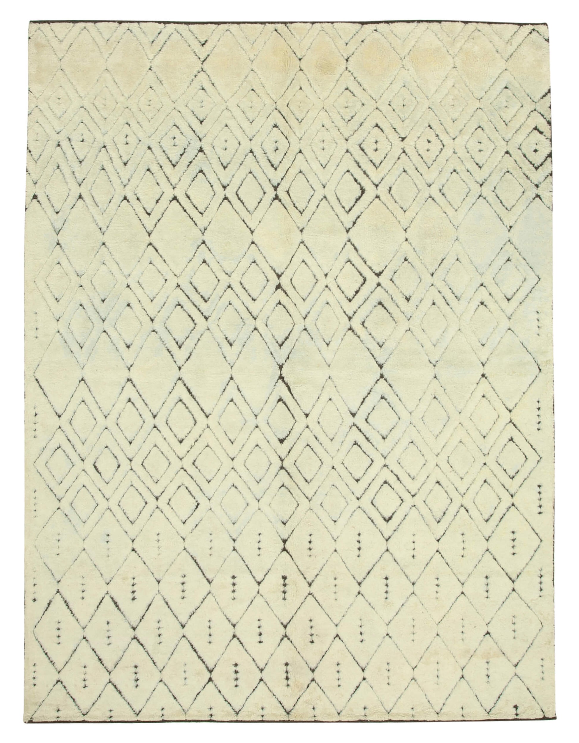 9x12 Beige Moroccan Rug - 37288