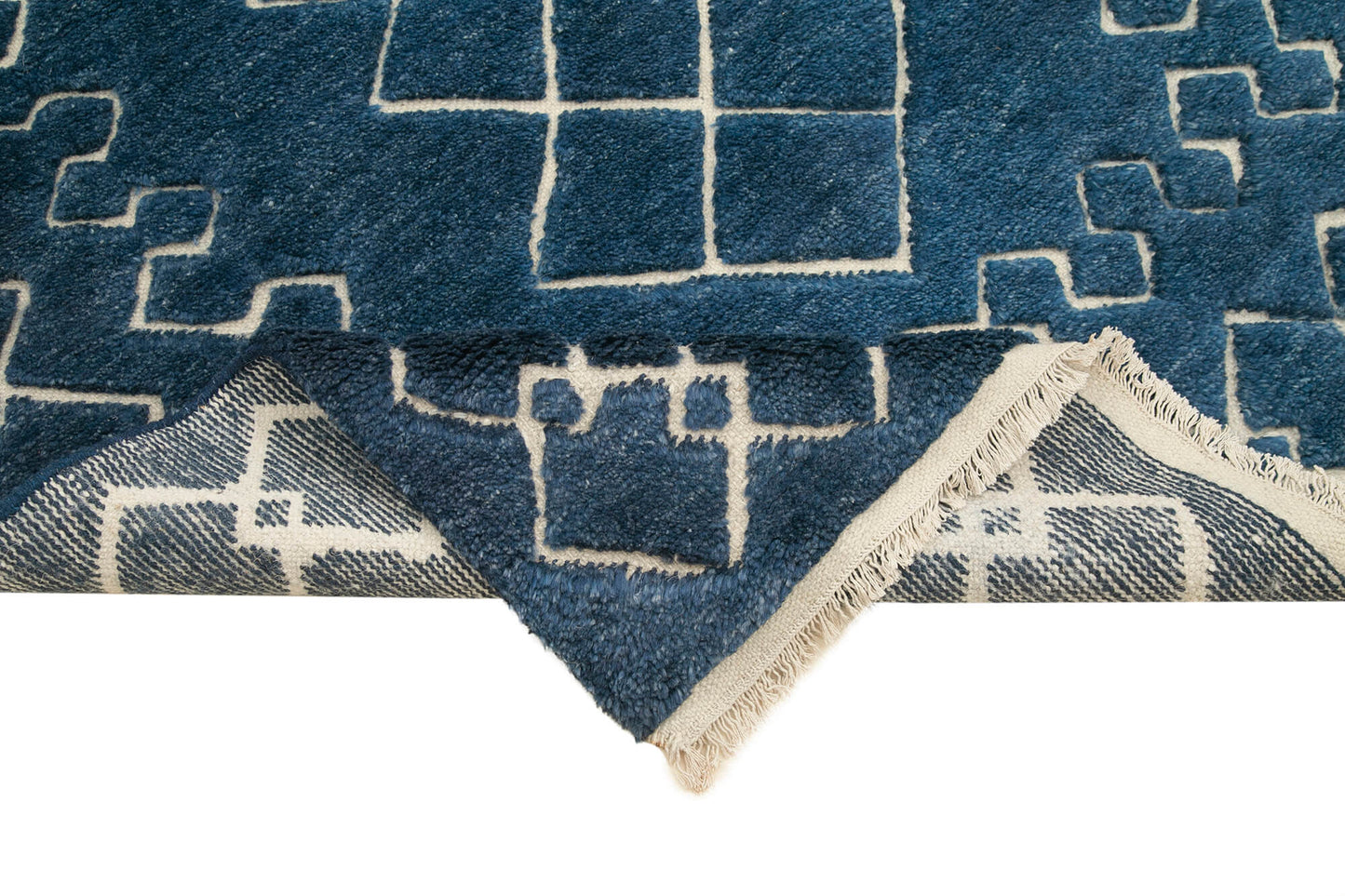 5x8 Blue Moroccan Rug - 37318