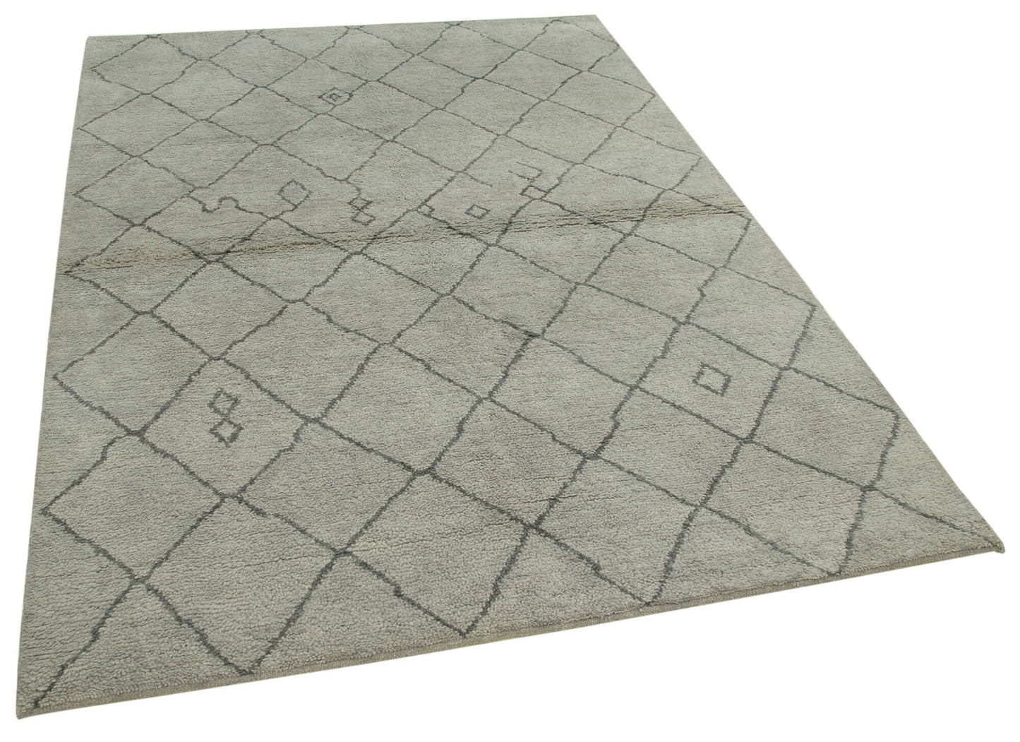 5x7 Grey Moroccan Rug - 37321