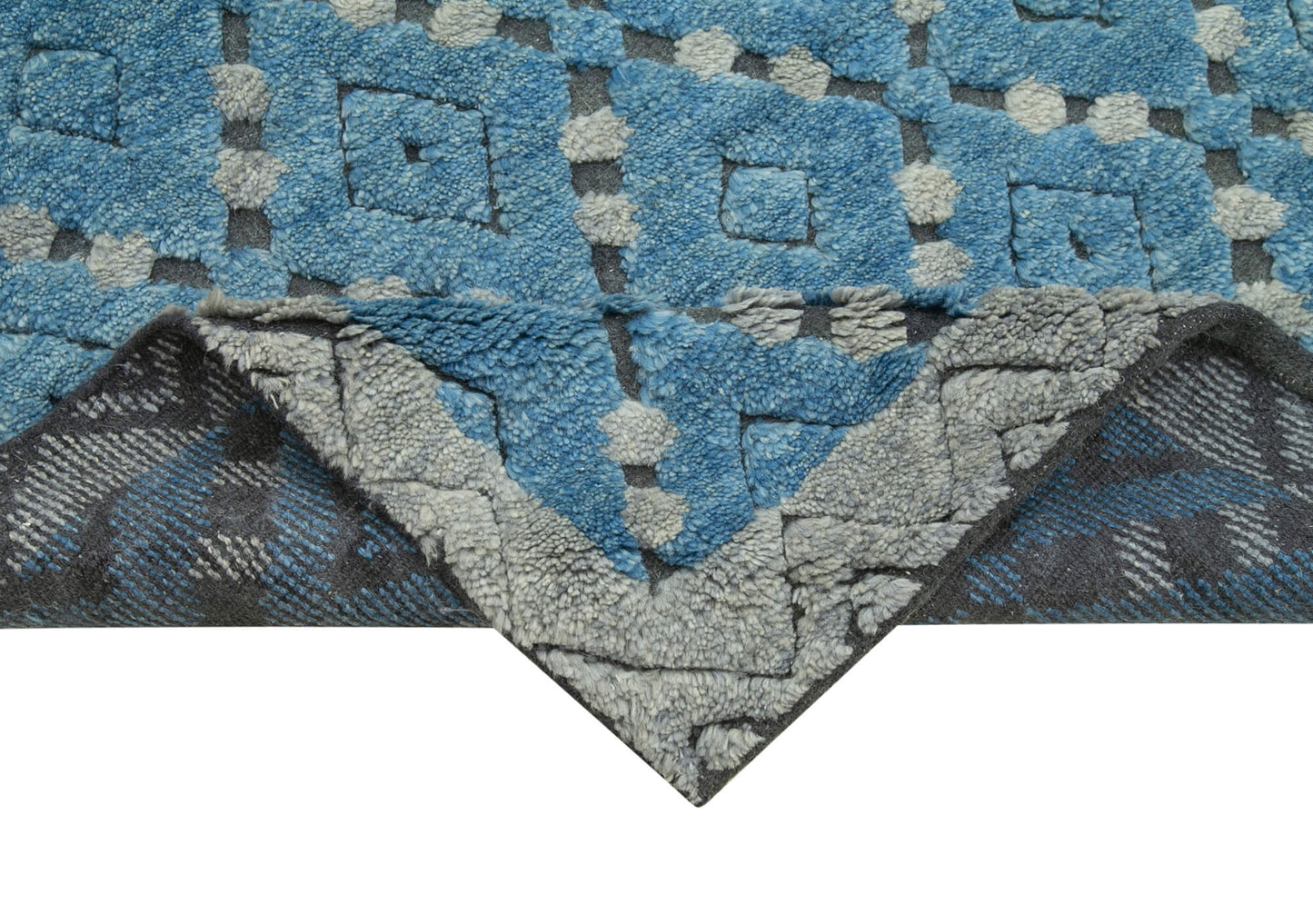 5x8 Blue Moroccan Rug - 37327