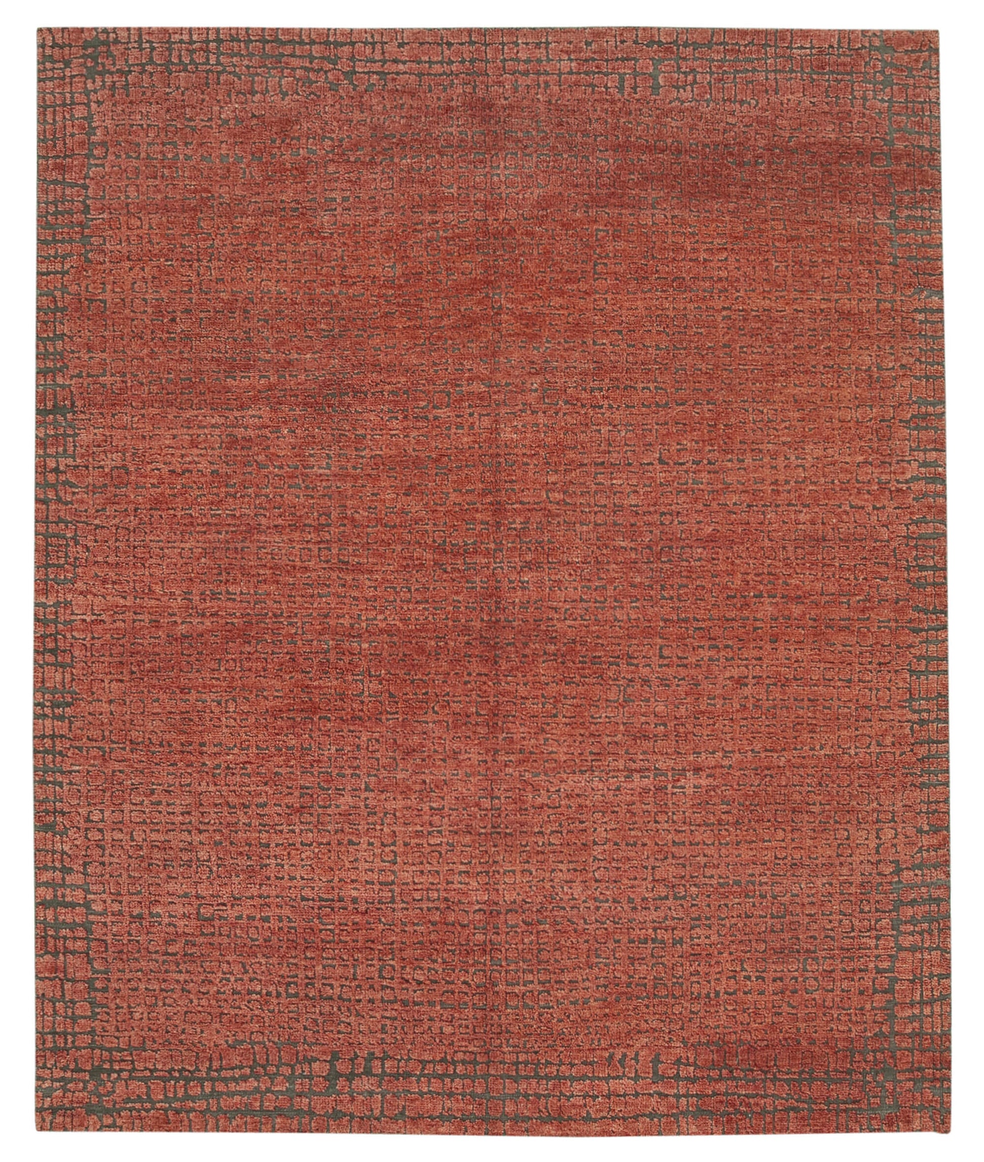 8x10 Red Moroccan Rug - 37348