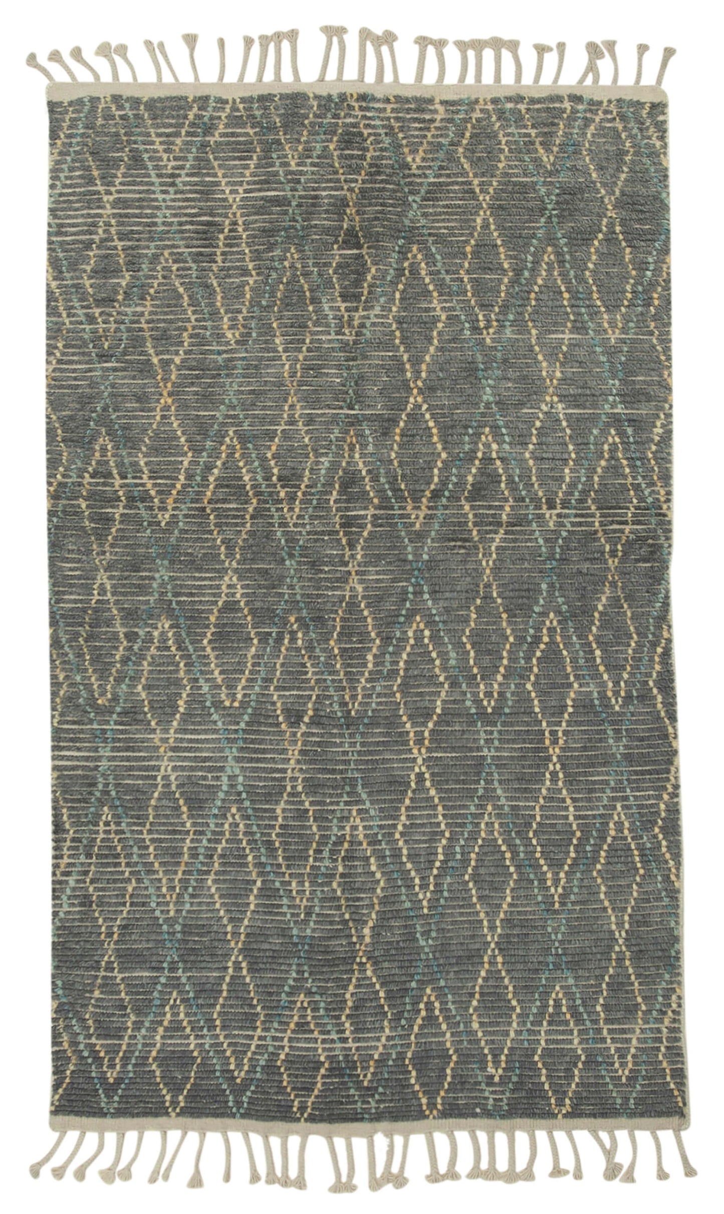 5x8 Grey Moroccan Rug - 37353