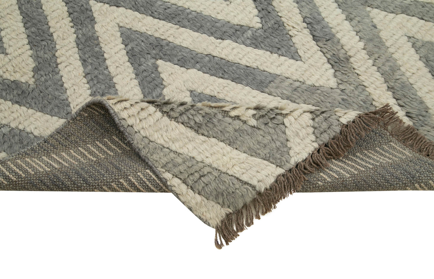 5x8 Grey Moroccan Rug - 37354