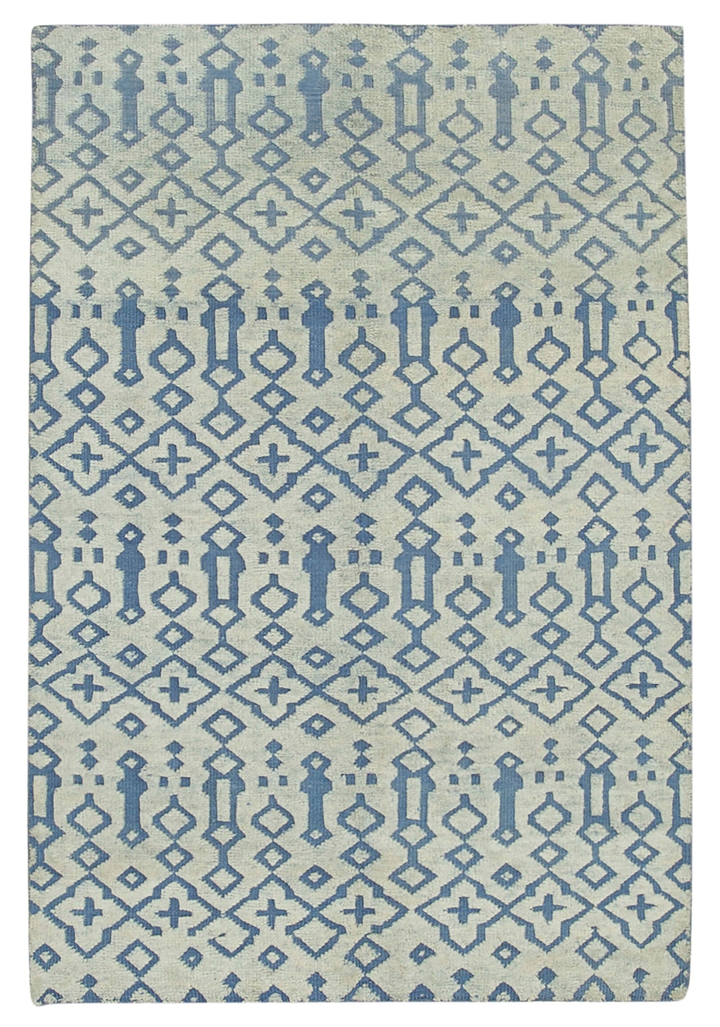 5x8 Blue Moroccan Rug - 37355