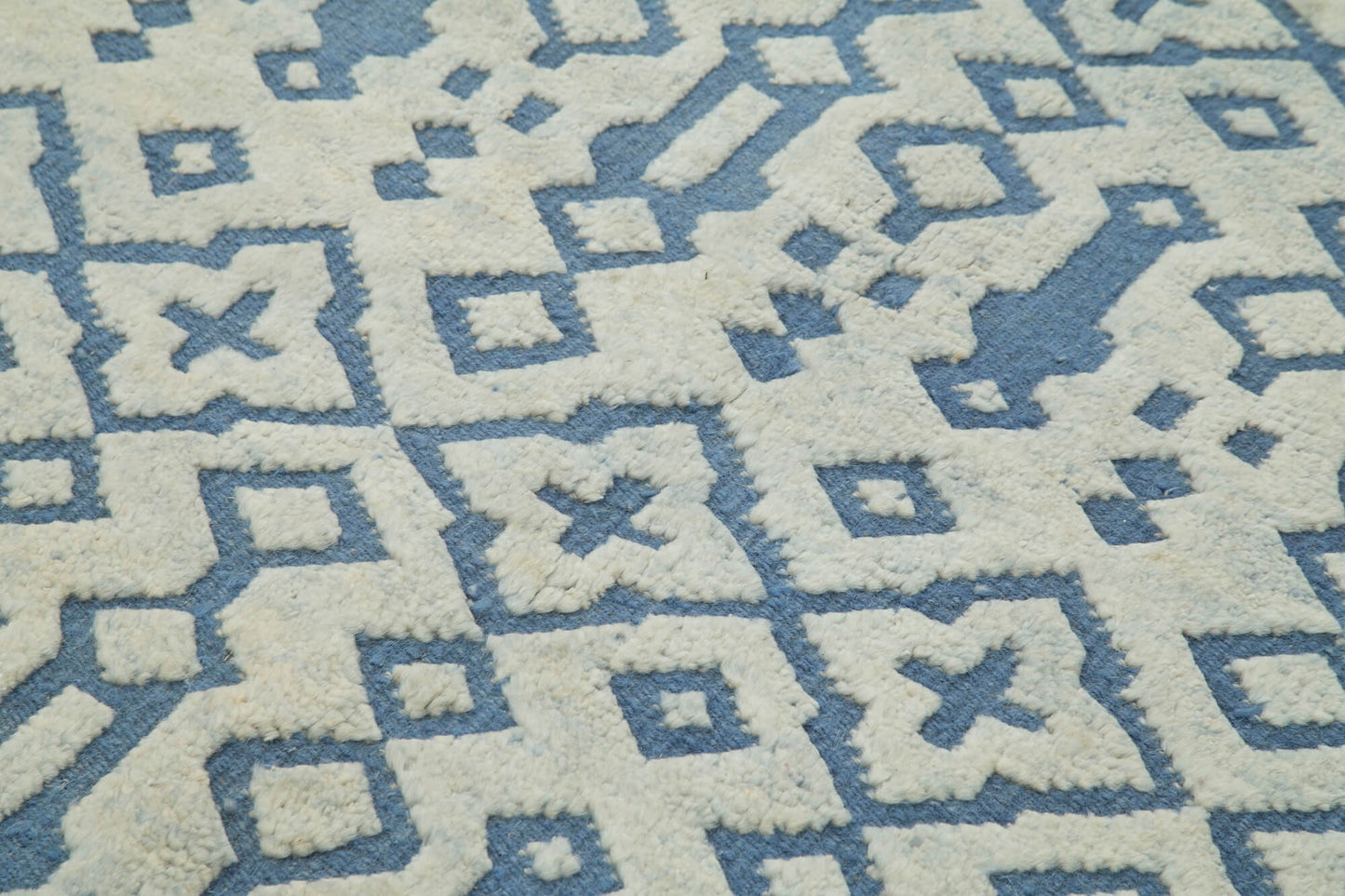 5x8 Blue Moroccan Rug - 37355