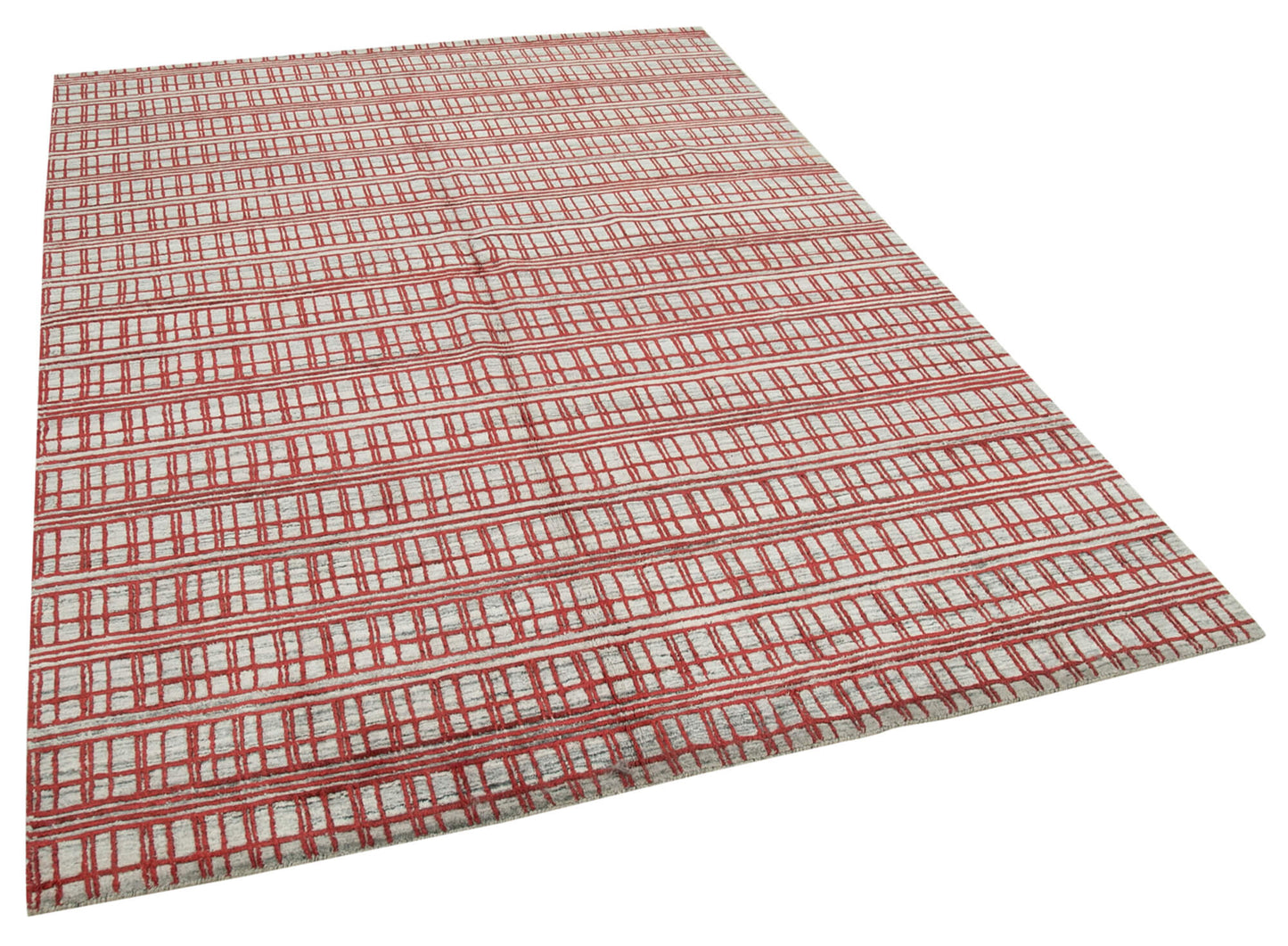 6x8 Red Moroccan Rug - 37360