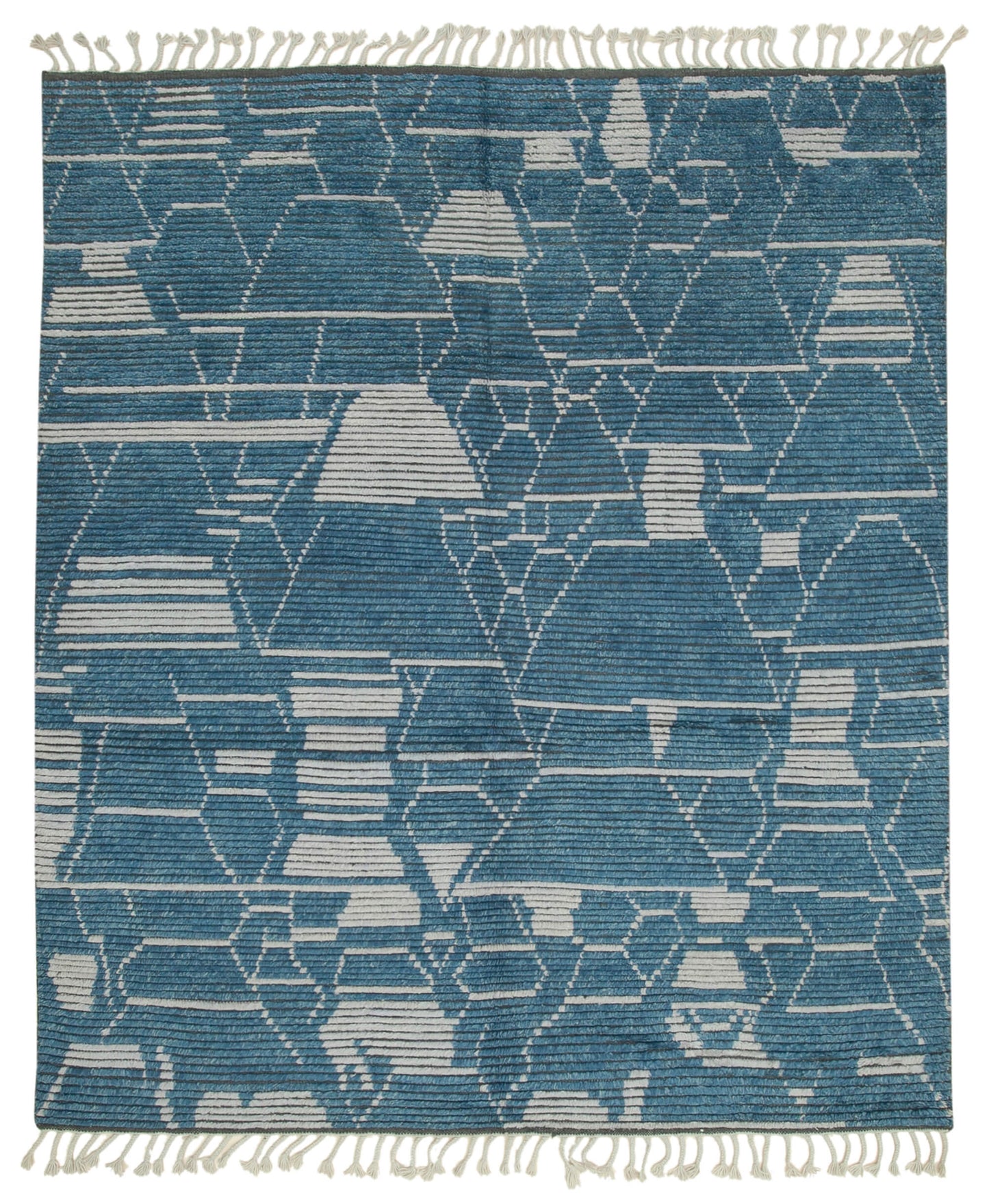 8x10 Blue Moroccan Rug - 37362