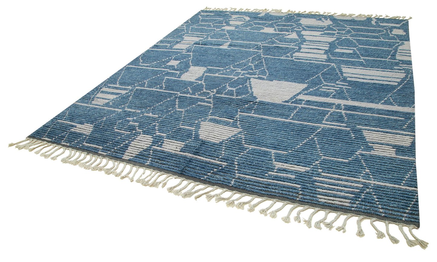 8x10 Blue Moroccan Rug - 37362