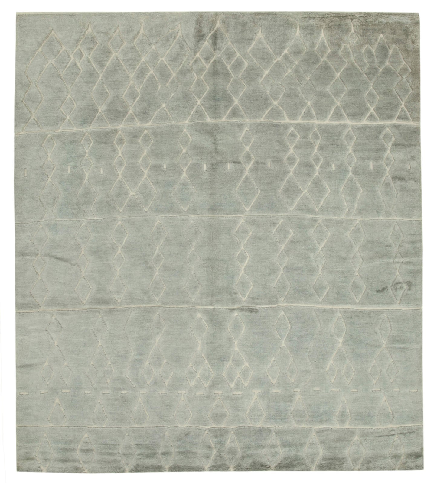 9x10 Grey Moroccan Rug - 37363