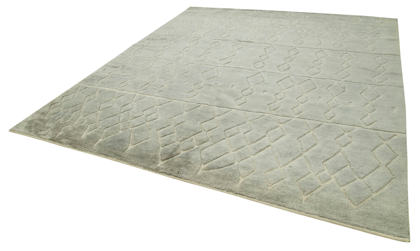 9x10 Grey Moroccan Rug - 37363