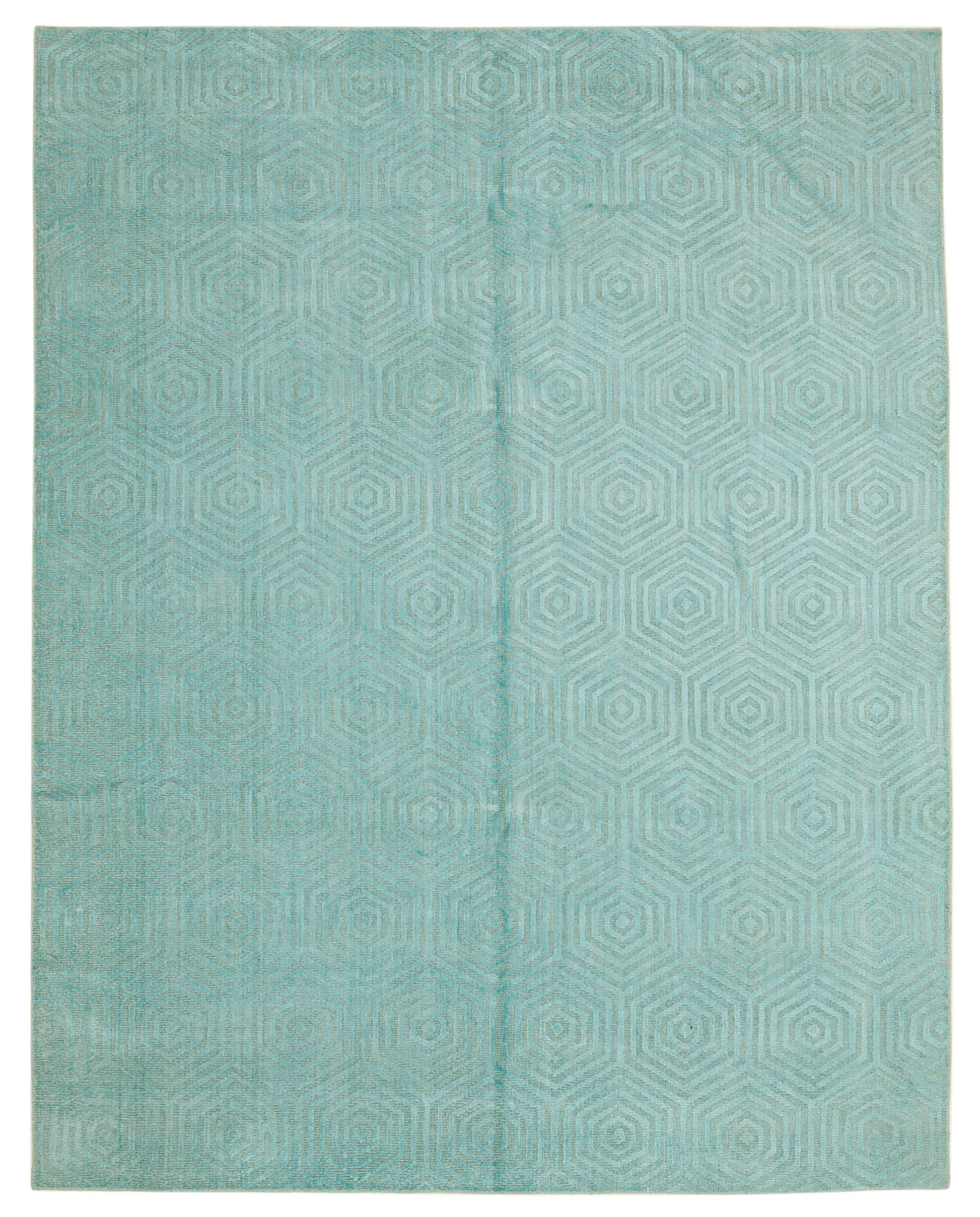 8x10 Turquoise Moroccan Rug - 37374