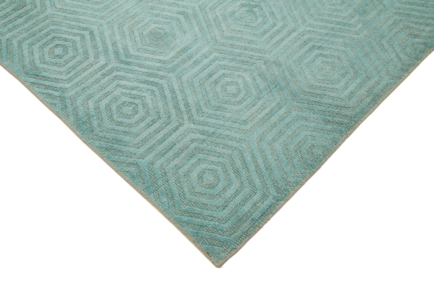 8x10 Turquoise Moroccan Rug - 37374