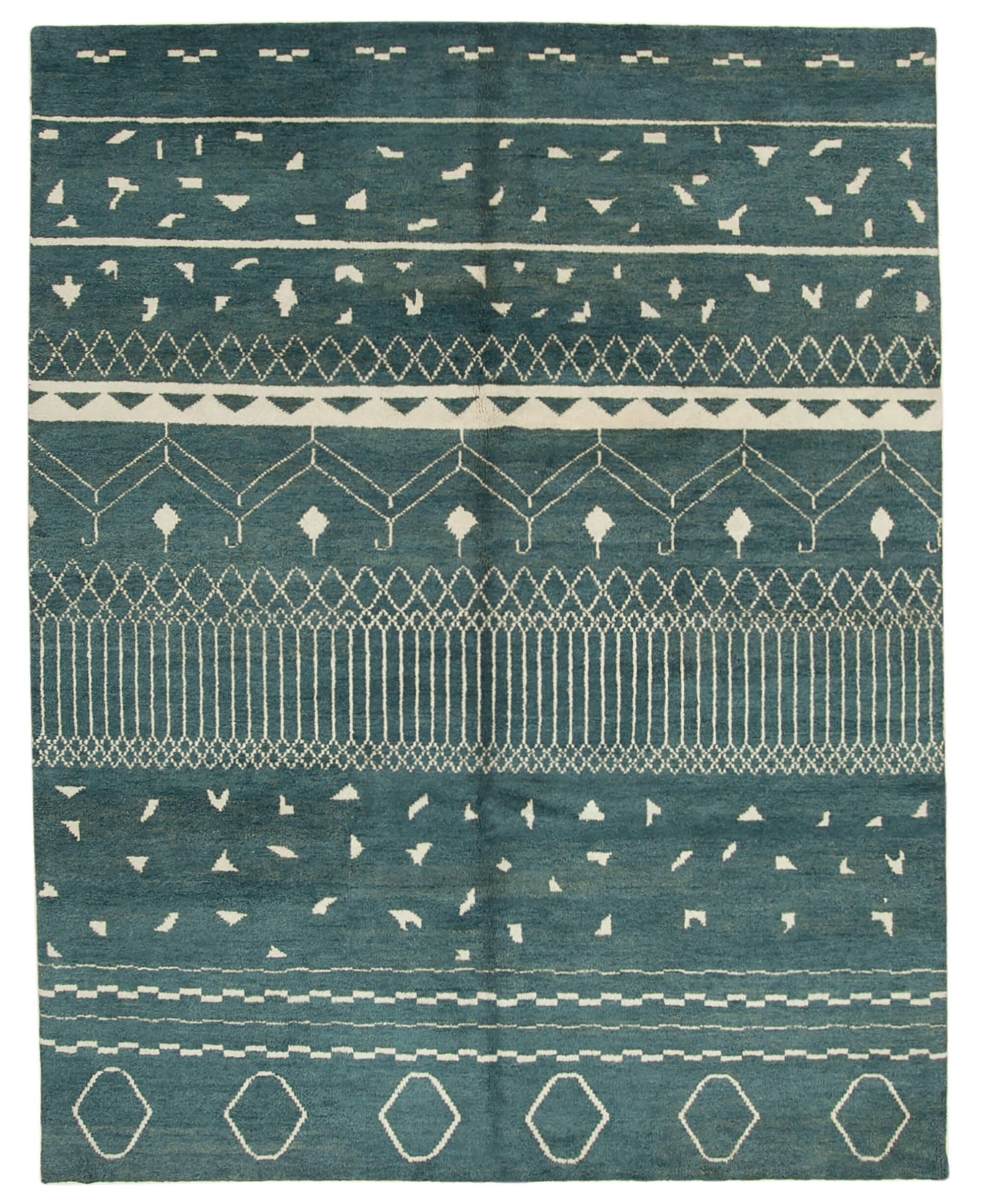 9x12 Blue Moroccan Rug - 37401