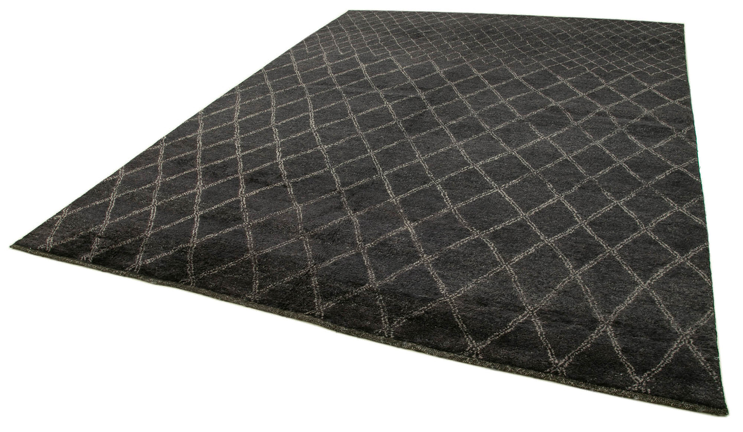 9x12 Black Moroccan Rug - 37410