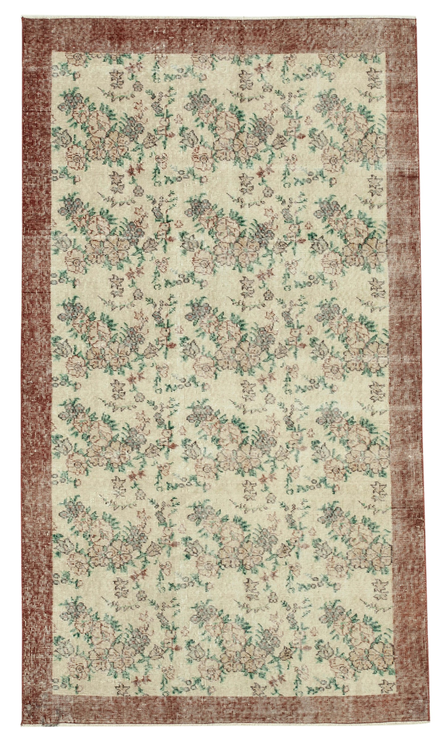 4x8 Beige Overdyed Rug - 37454