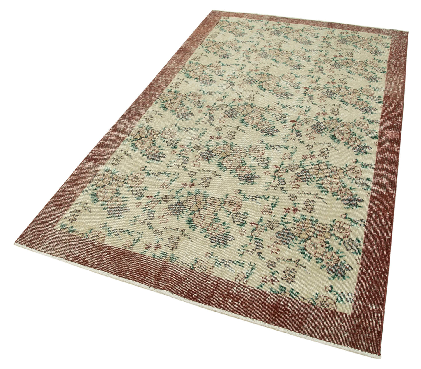 4x8 Beige Overdyed Rug - 37454