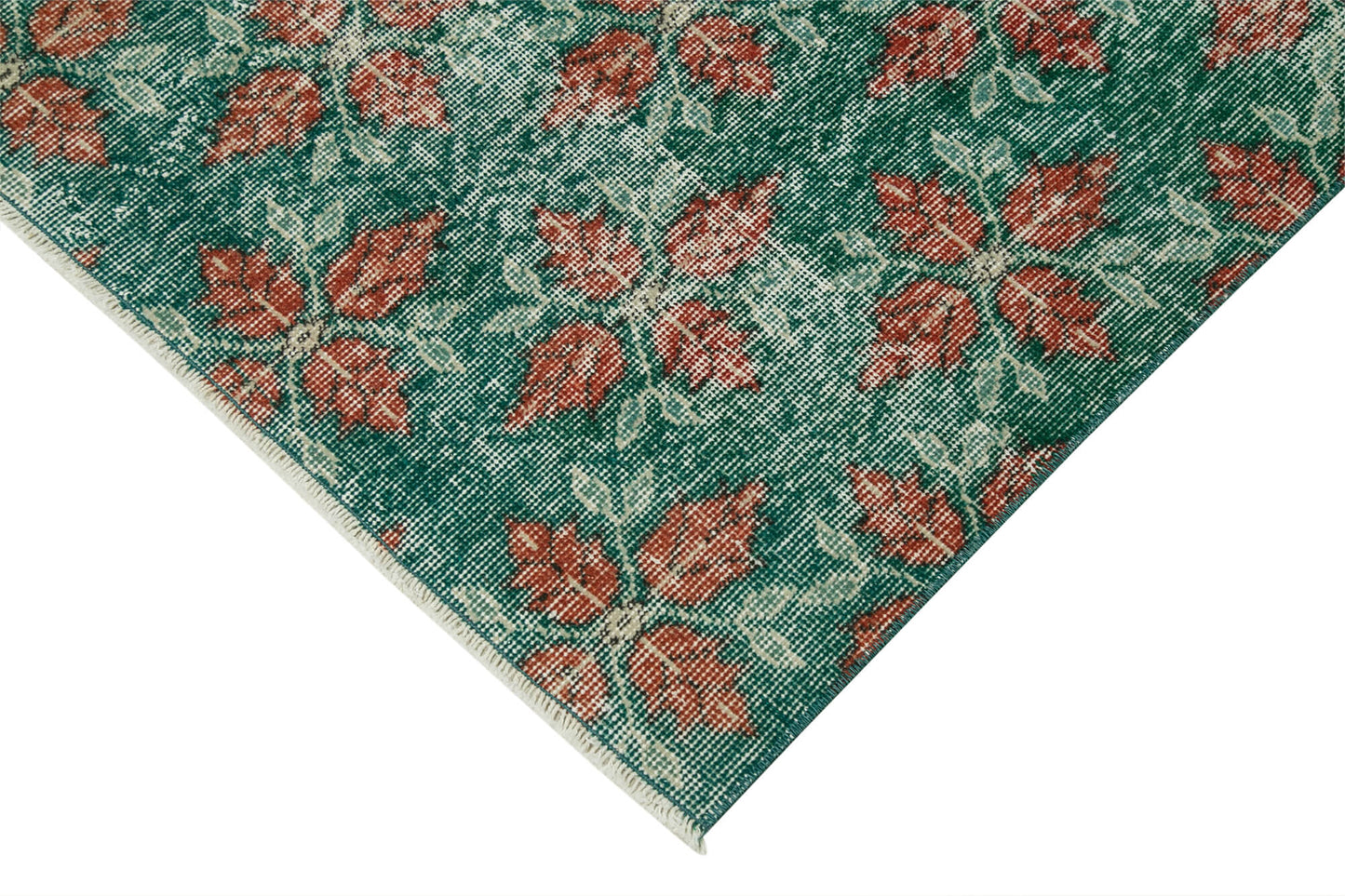 4x6 Green Overdyed Rug - 37456