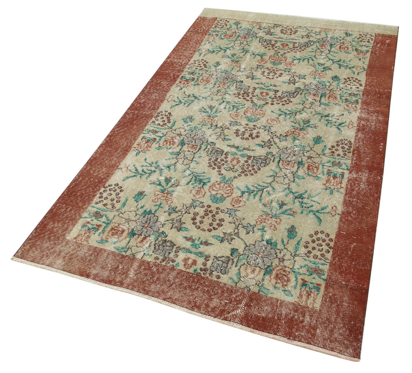 4x8 Beige Overdyed Rug - 37457