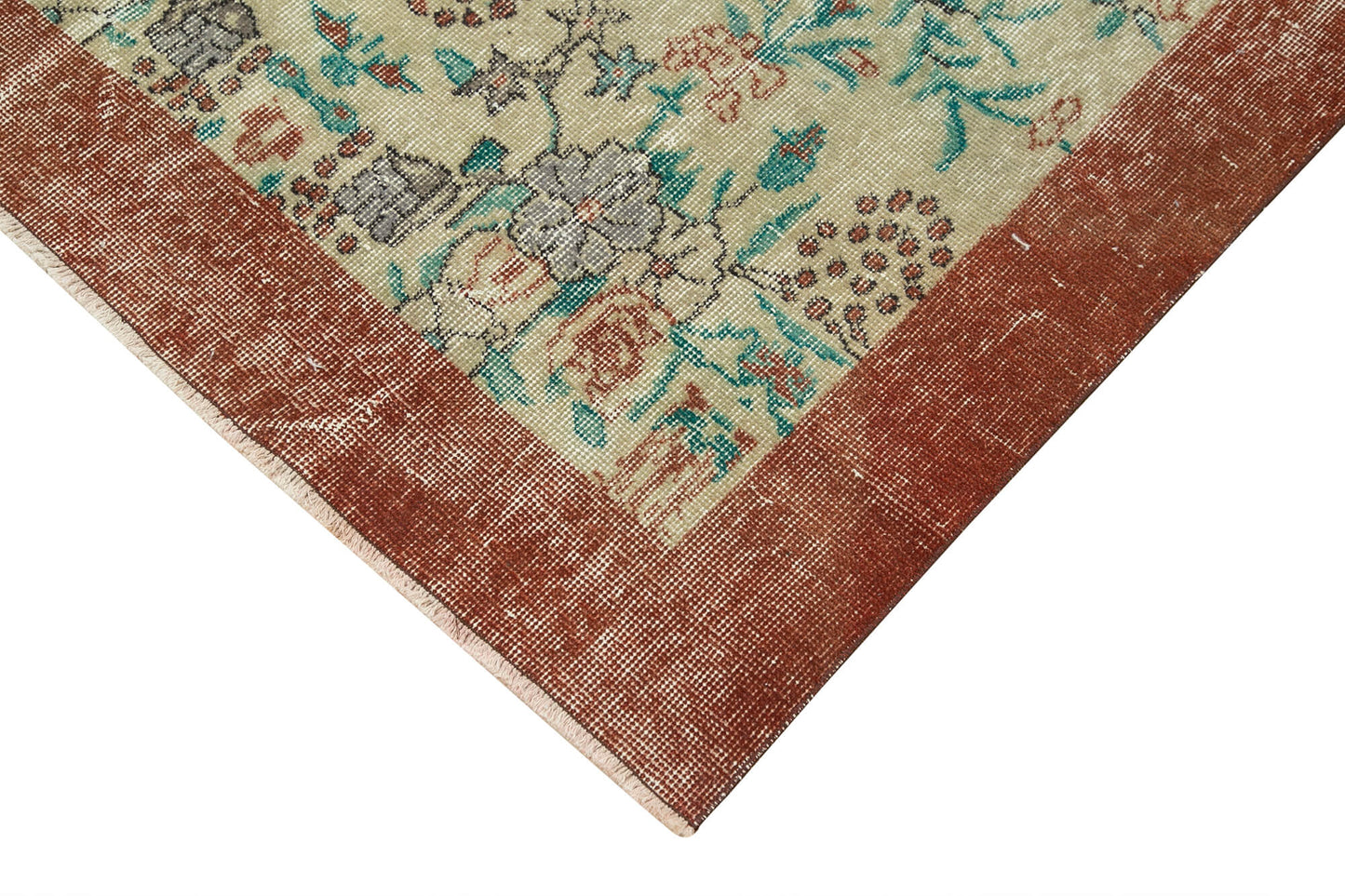 4x8 Beige Overdyed Rug - 37457