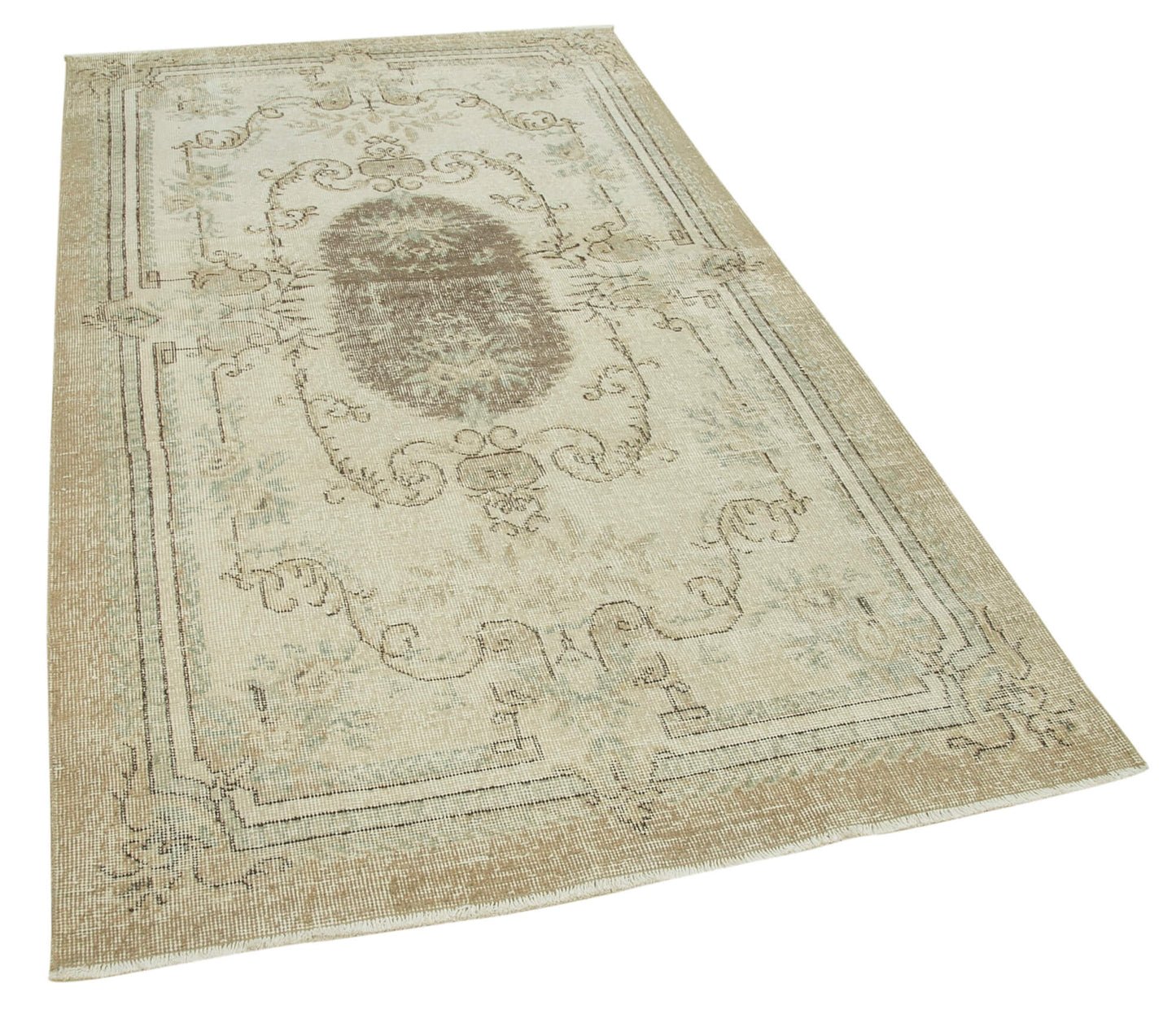 4x8 Beige Overdyed Rug - 37464