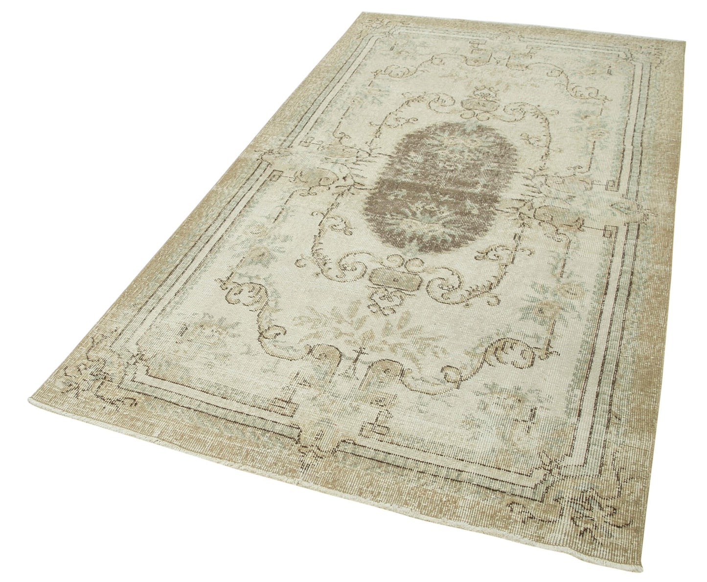 4x8 Beige Overdyed Rug - 37464