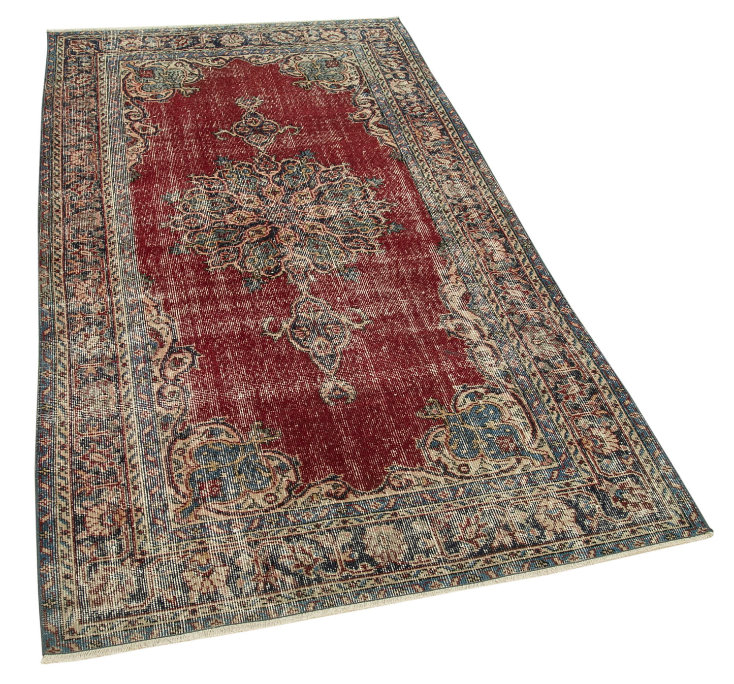 4x7 Red Overdyed Rug - 37466