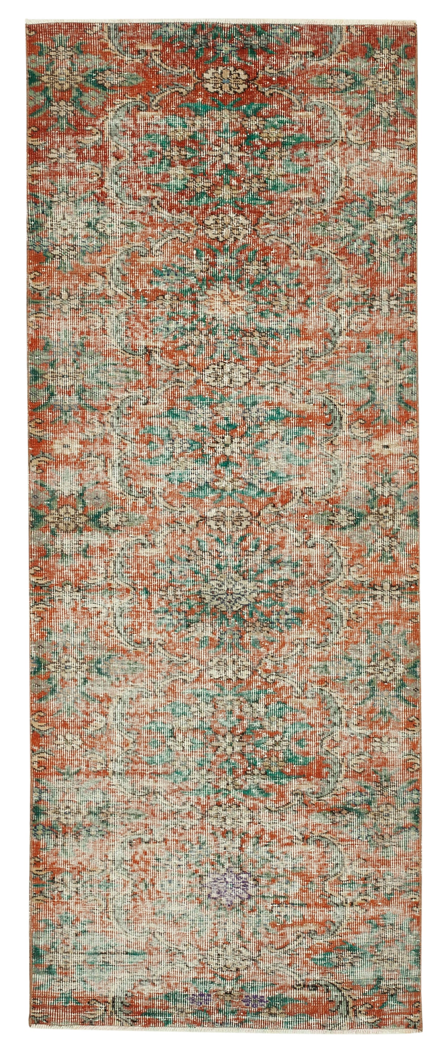 3x8 Red Overdyed Rug - 37472