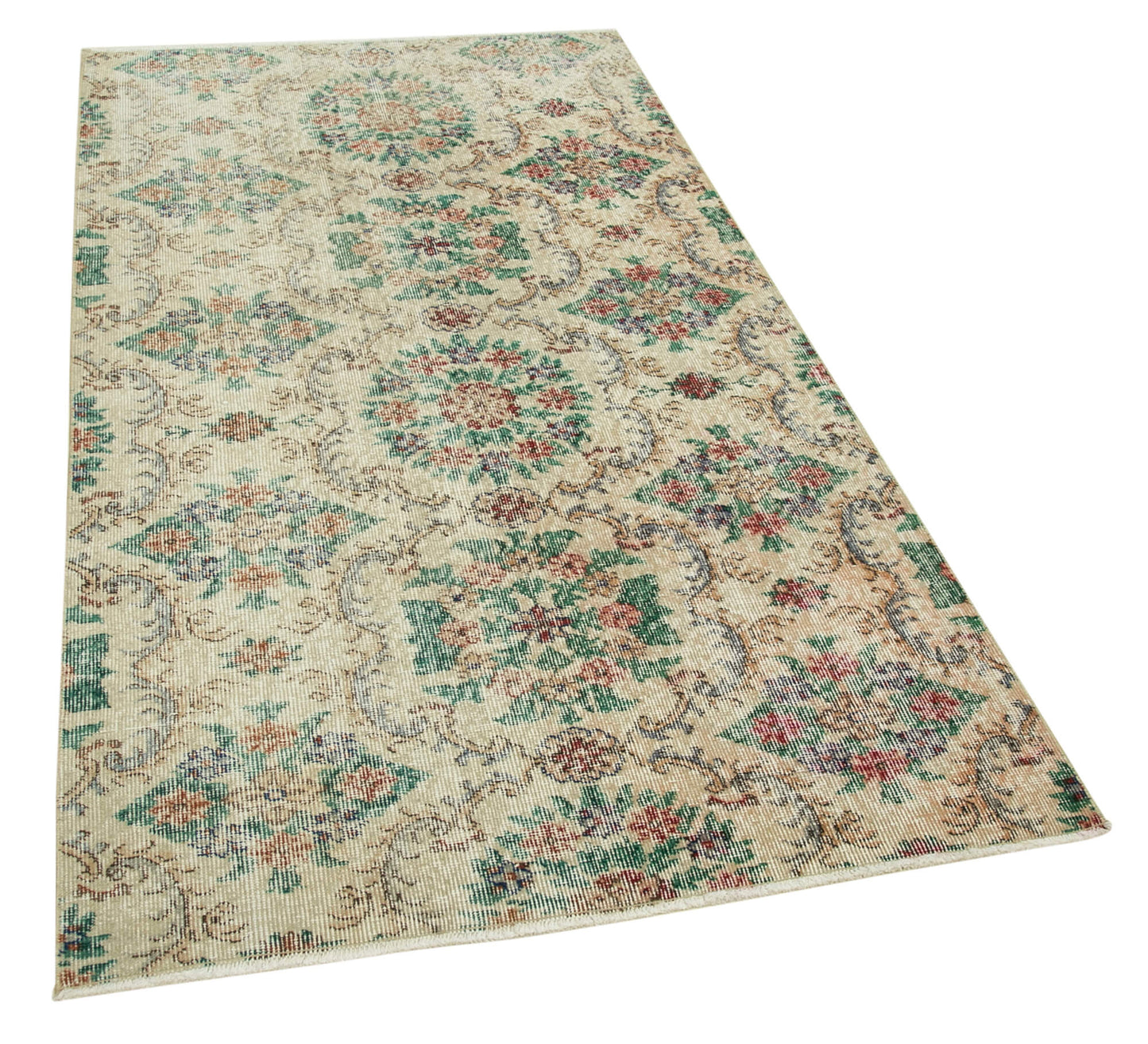 4x7 Beige Overdyed Rug - 37475