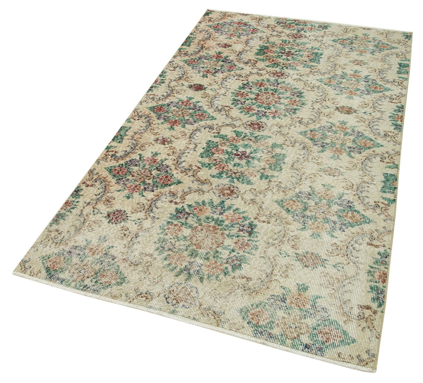 4x7 Beige Overdyed Rug - 37475