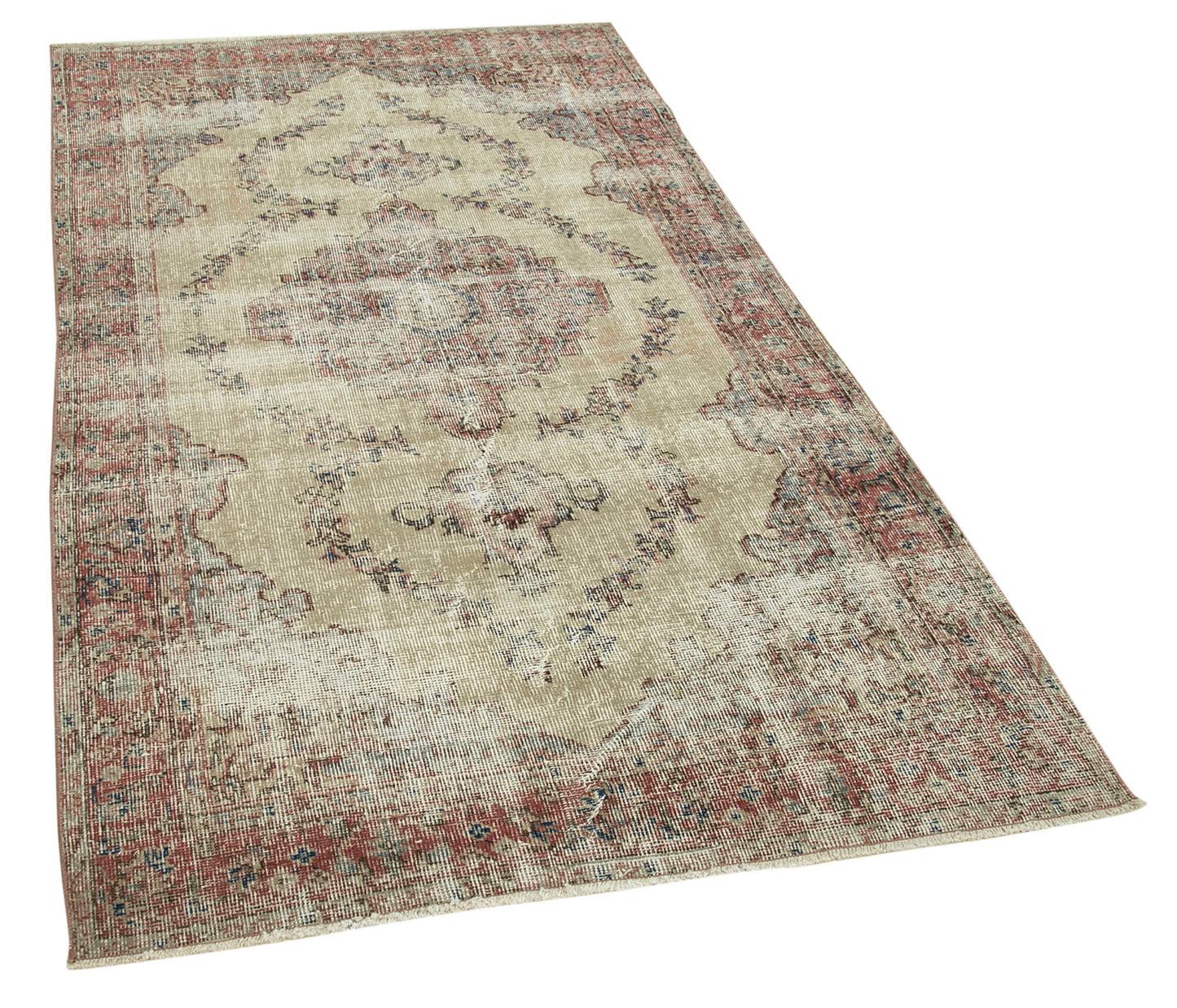 4x7 Beige Overdyed Rug - 37478