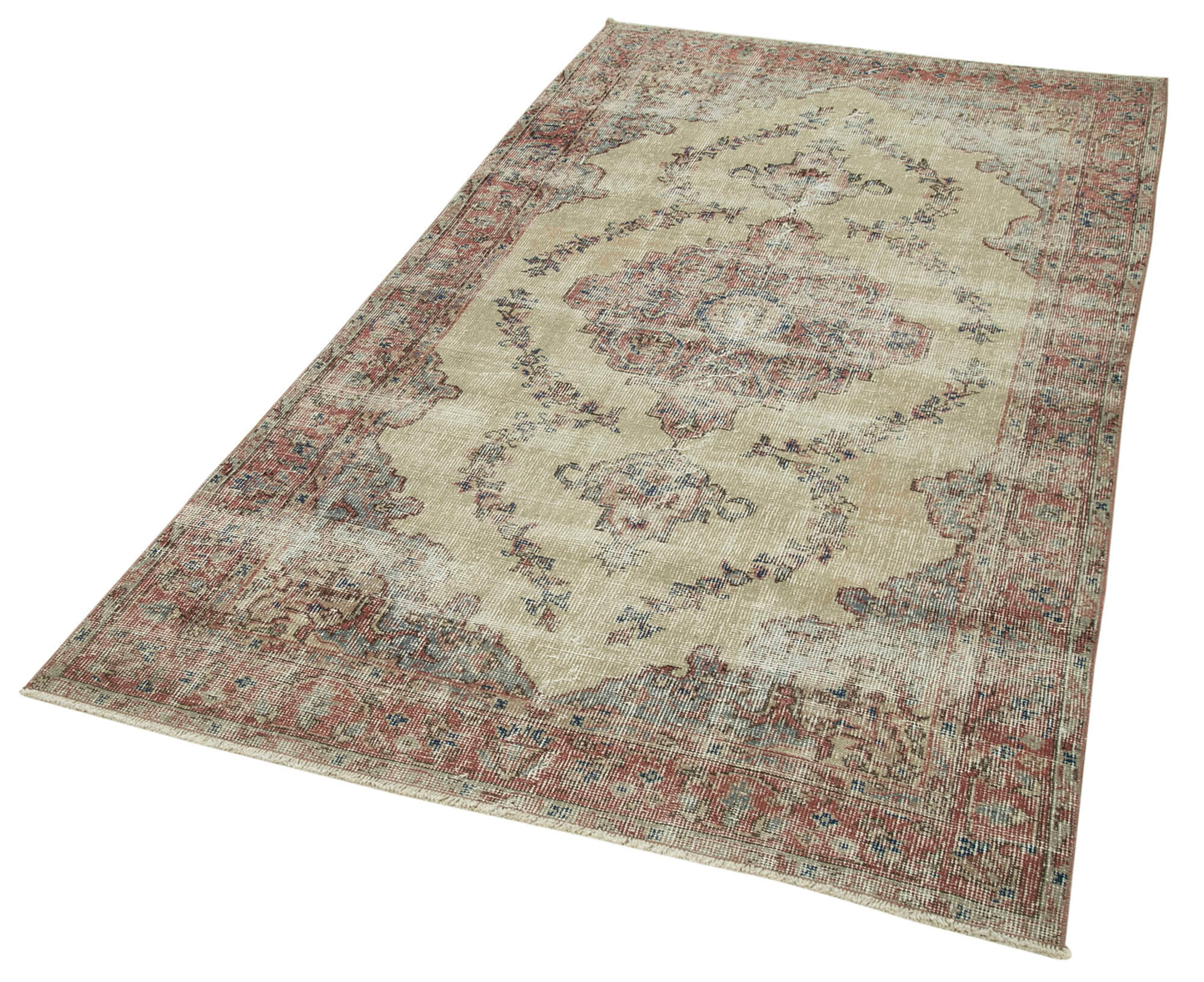 4x7 Beige Overdyed Rug - 37478