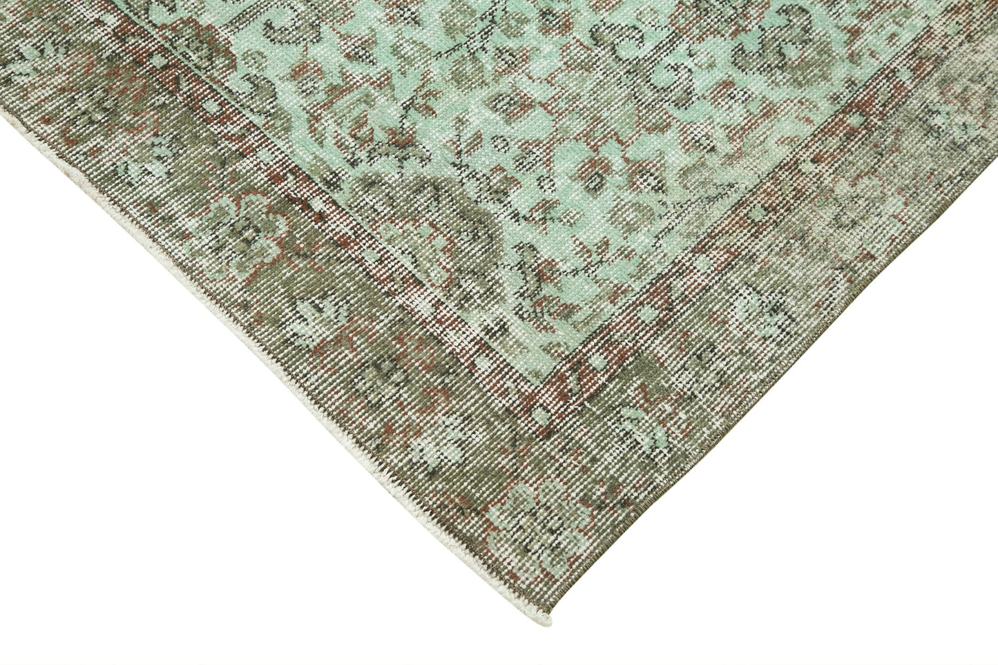 4x7 Green Overdyed Rug - 37480